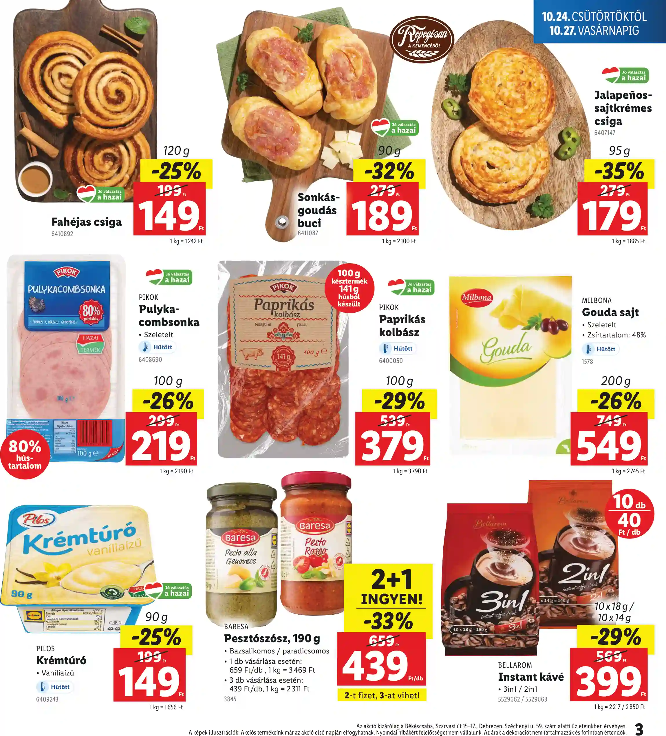 Lidl akciós újság 43. hét (Regionális akciók) (3 oldal)