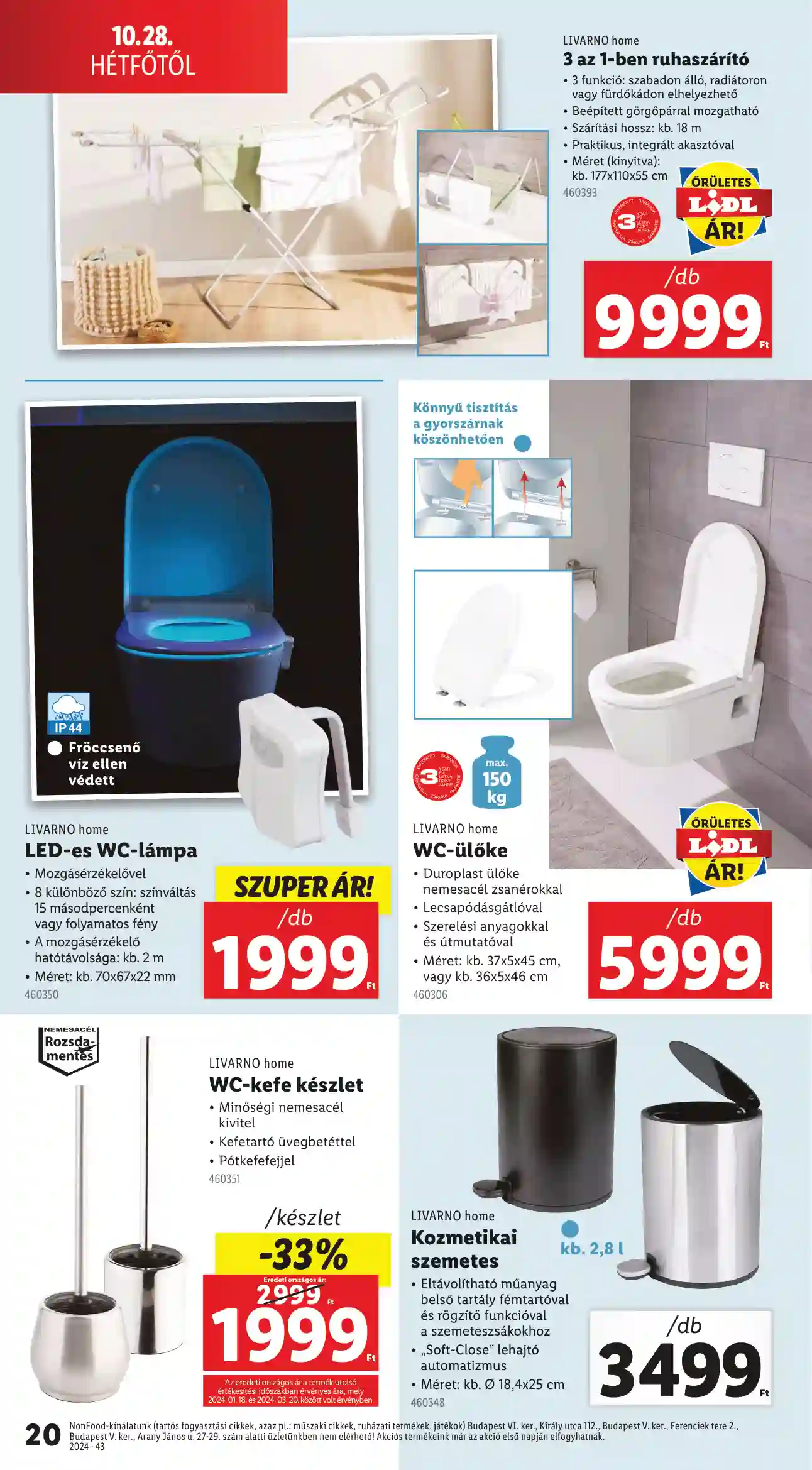 Lidl akciós újság 43. hét (Érvényes 10.24-től) (12 oldal)