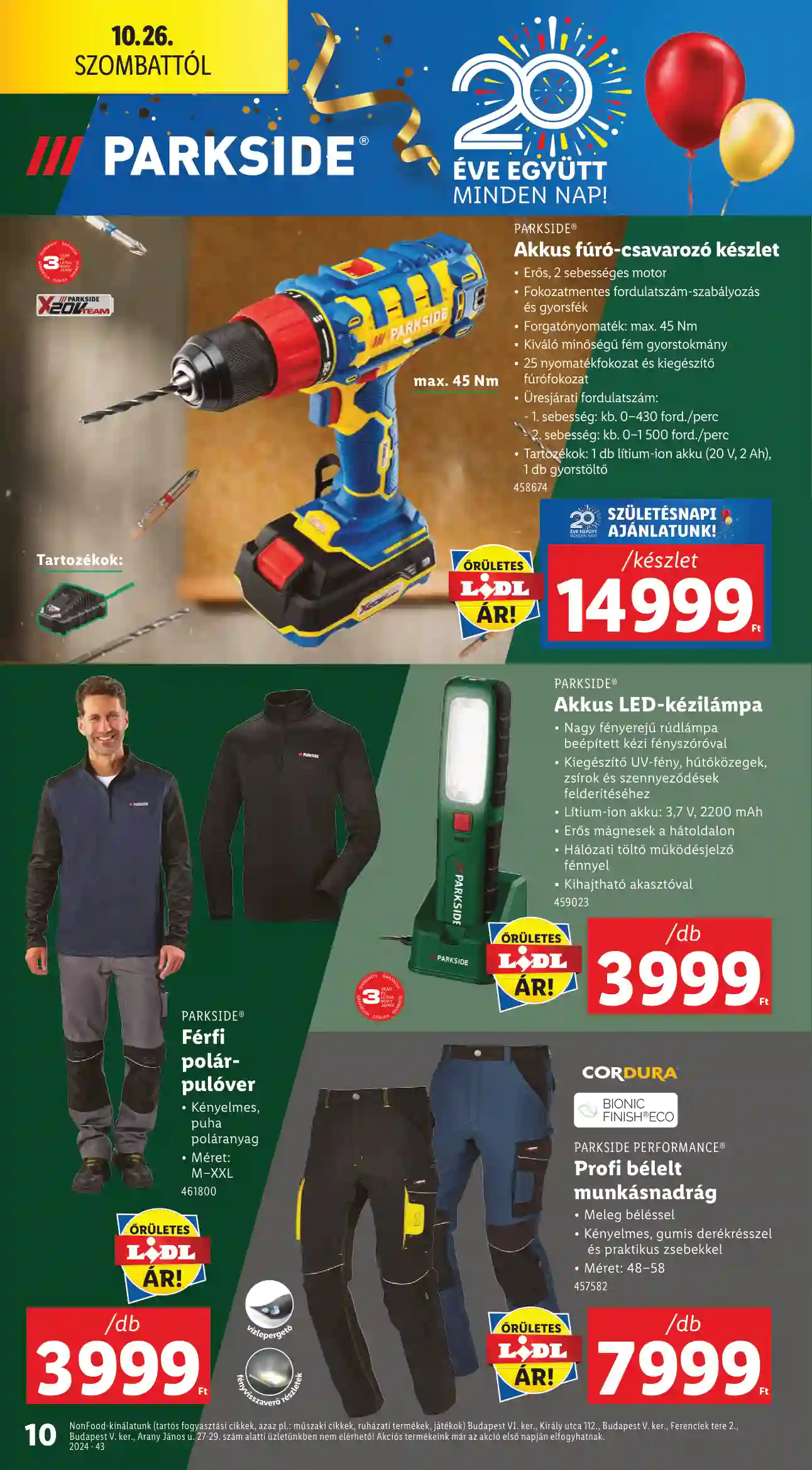 Lidl akciós újság 43. hét (Érvényes 10.24-től) (21 oldal)