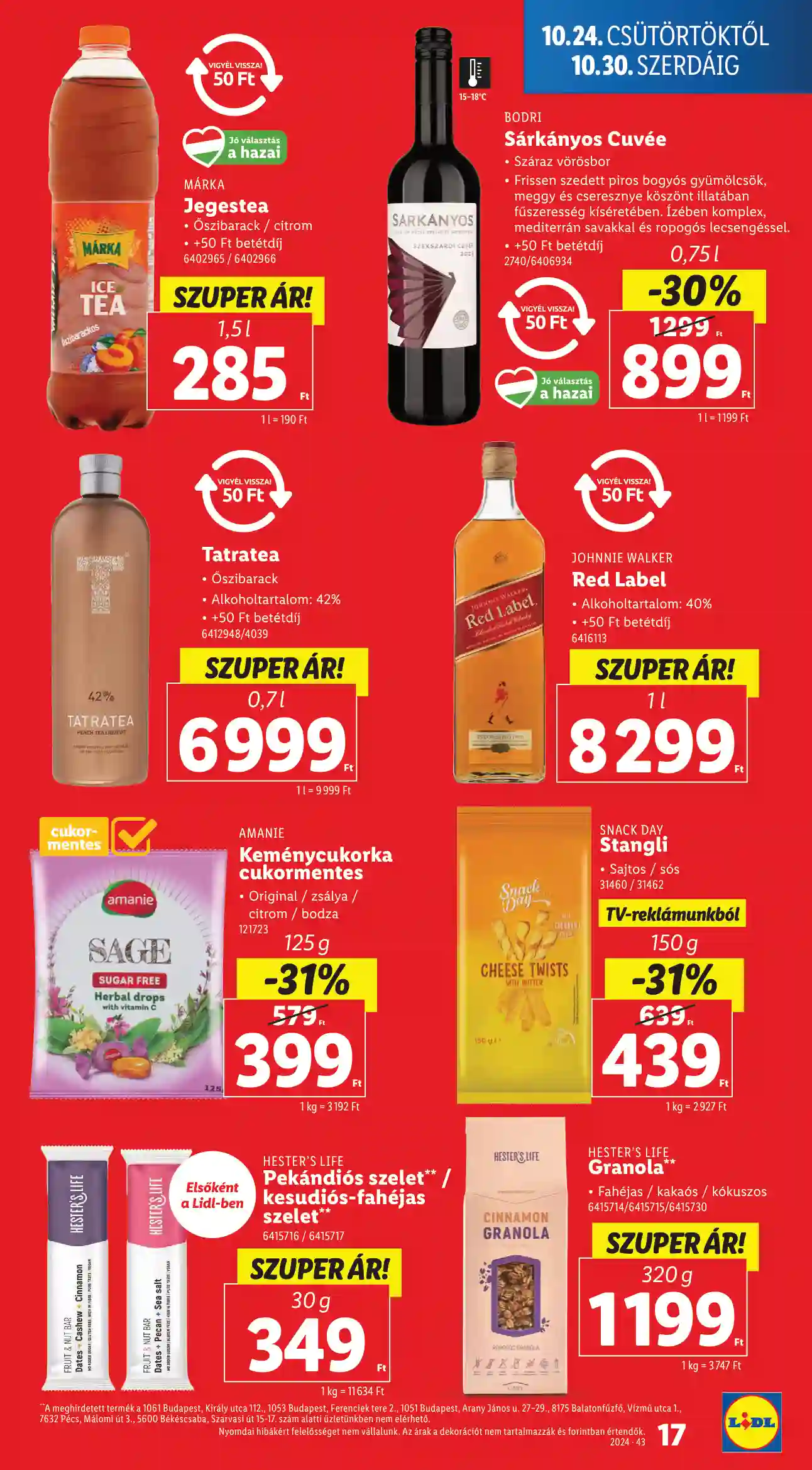 Lidl akciós újság 43. hét (Érvényes 10.24-től) (9 oldal)