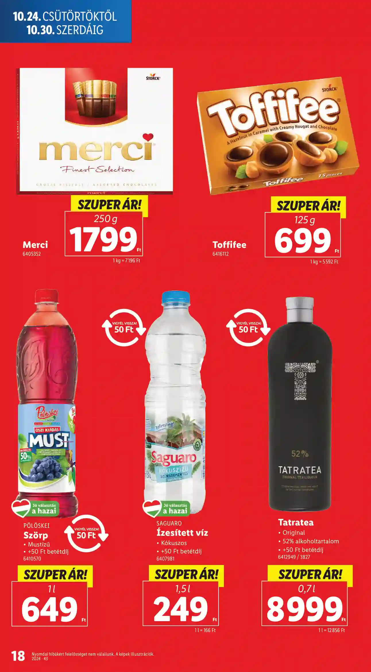 Lidl akciós újság 43. hét (Érvényes 10.24-től) (10 oldal)