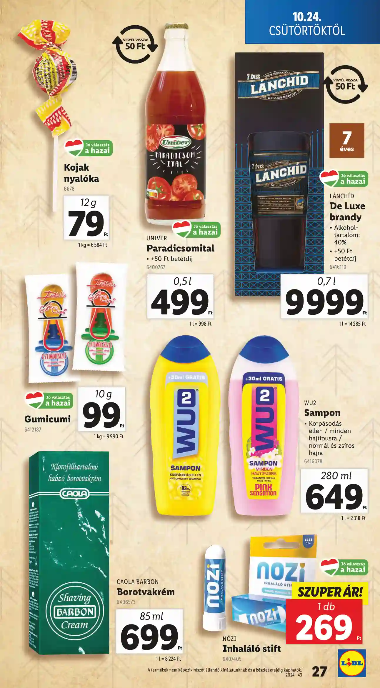 Lidl akciós újság 43. hét (Érvényes 10.24-től) (20 oldal)
