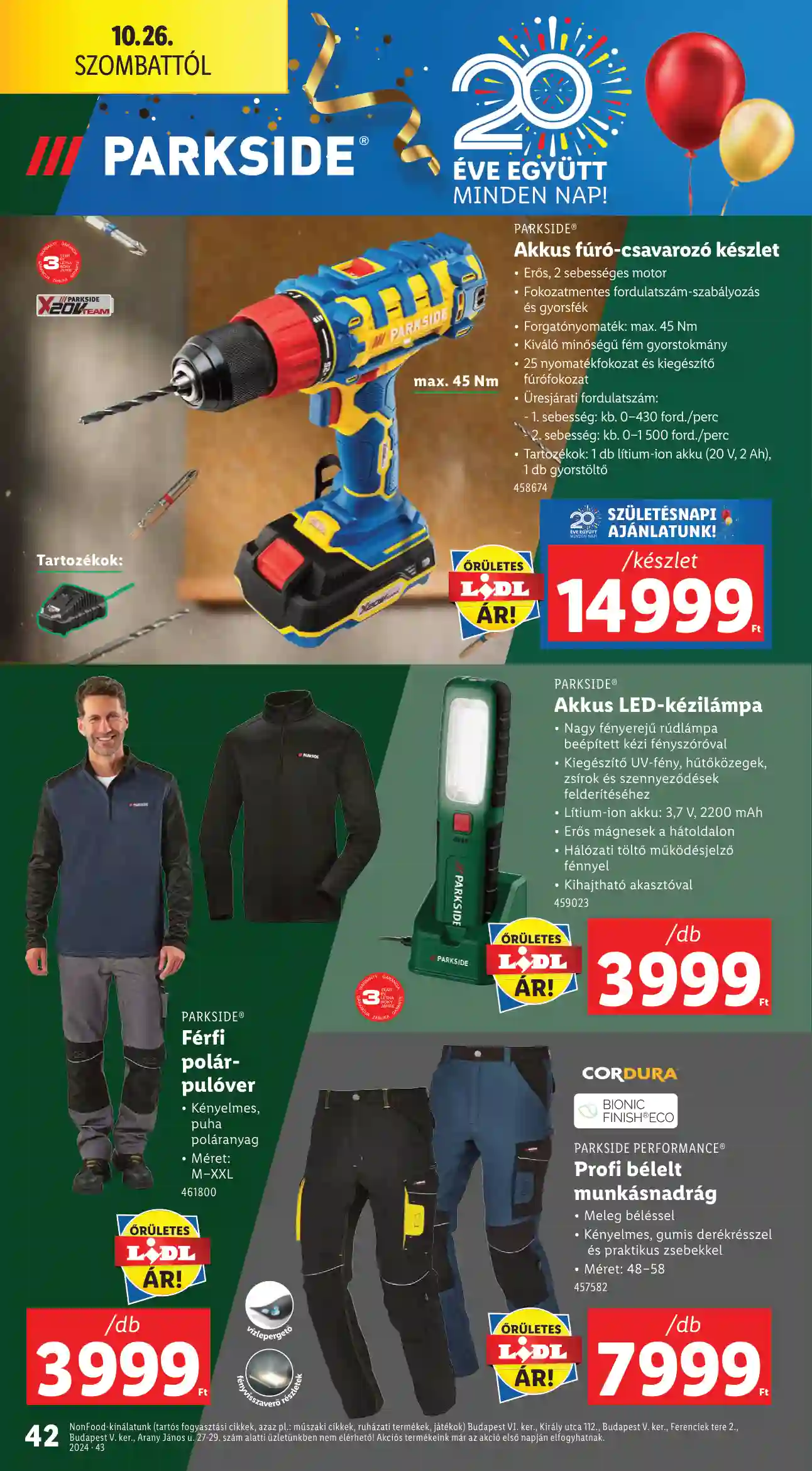 Lidl akciós újság 43. hét (Érvényes 10.24-től) (37 oldal)