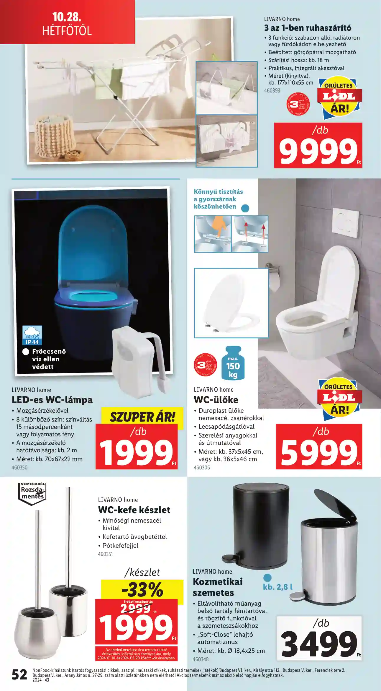 Lidl akciós újság 43. hét (Érvényes 10.24-től) (48 oldal)