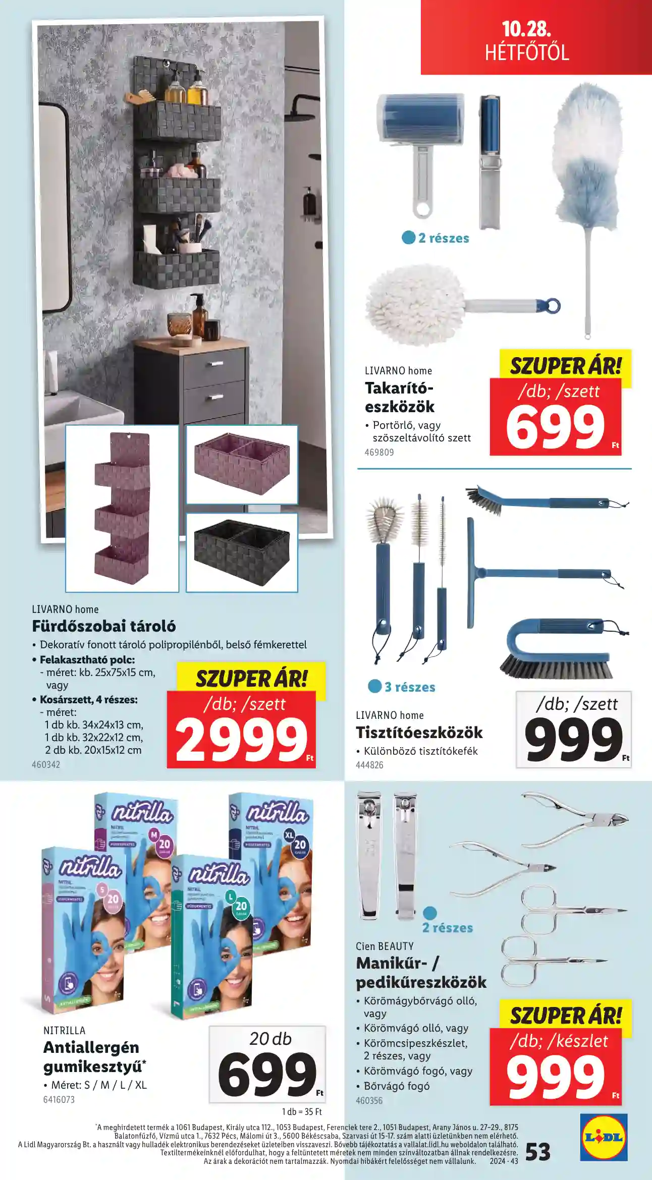 Lidl akciós újság 43. hét (Érvényes 10.24-től) (49 oldal)