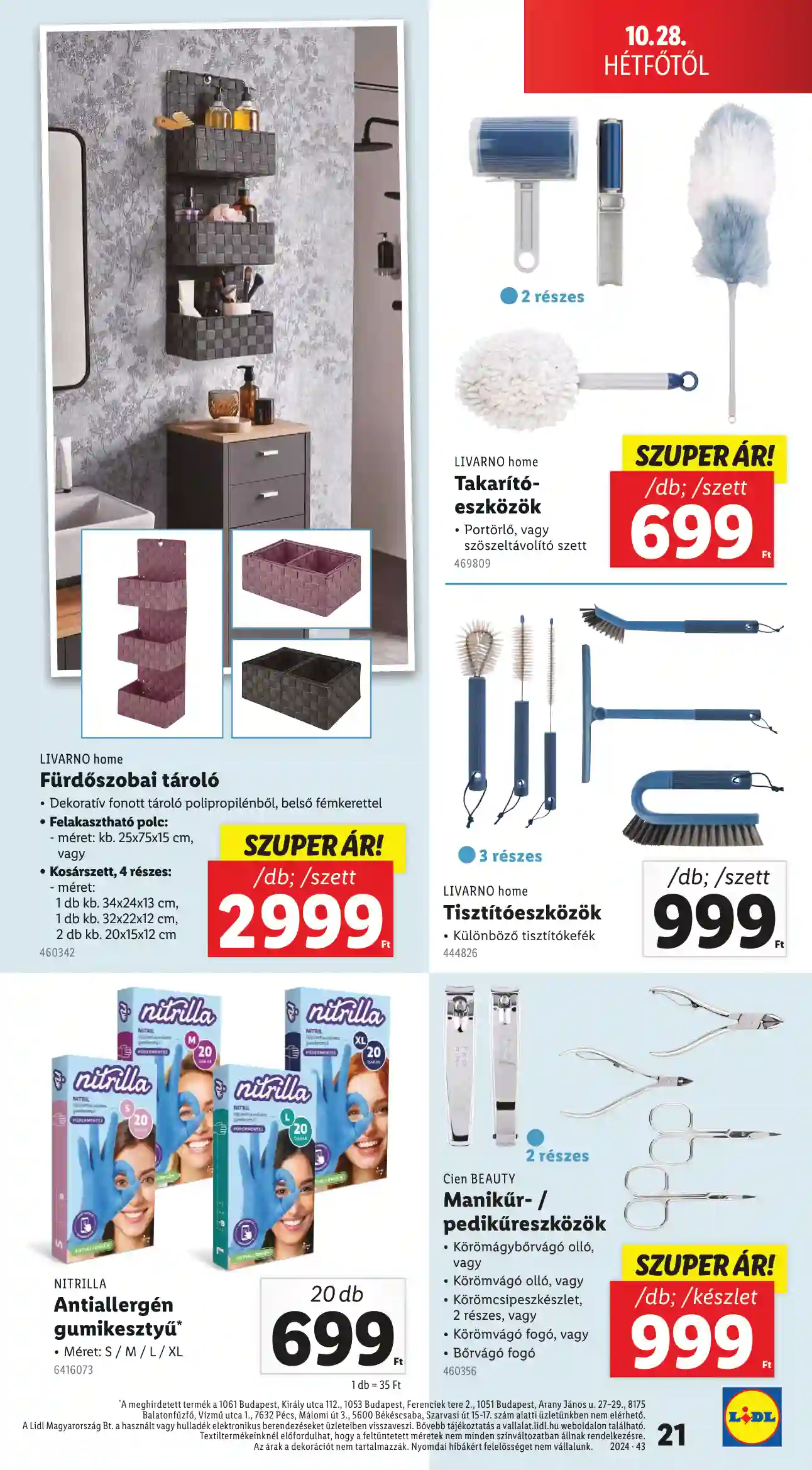 Lidl akciós újság 43. hét (Érvényes 10.24-től) (14 oldal)