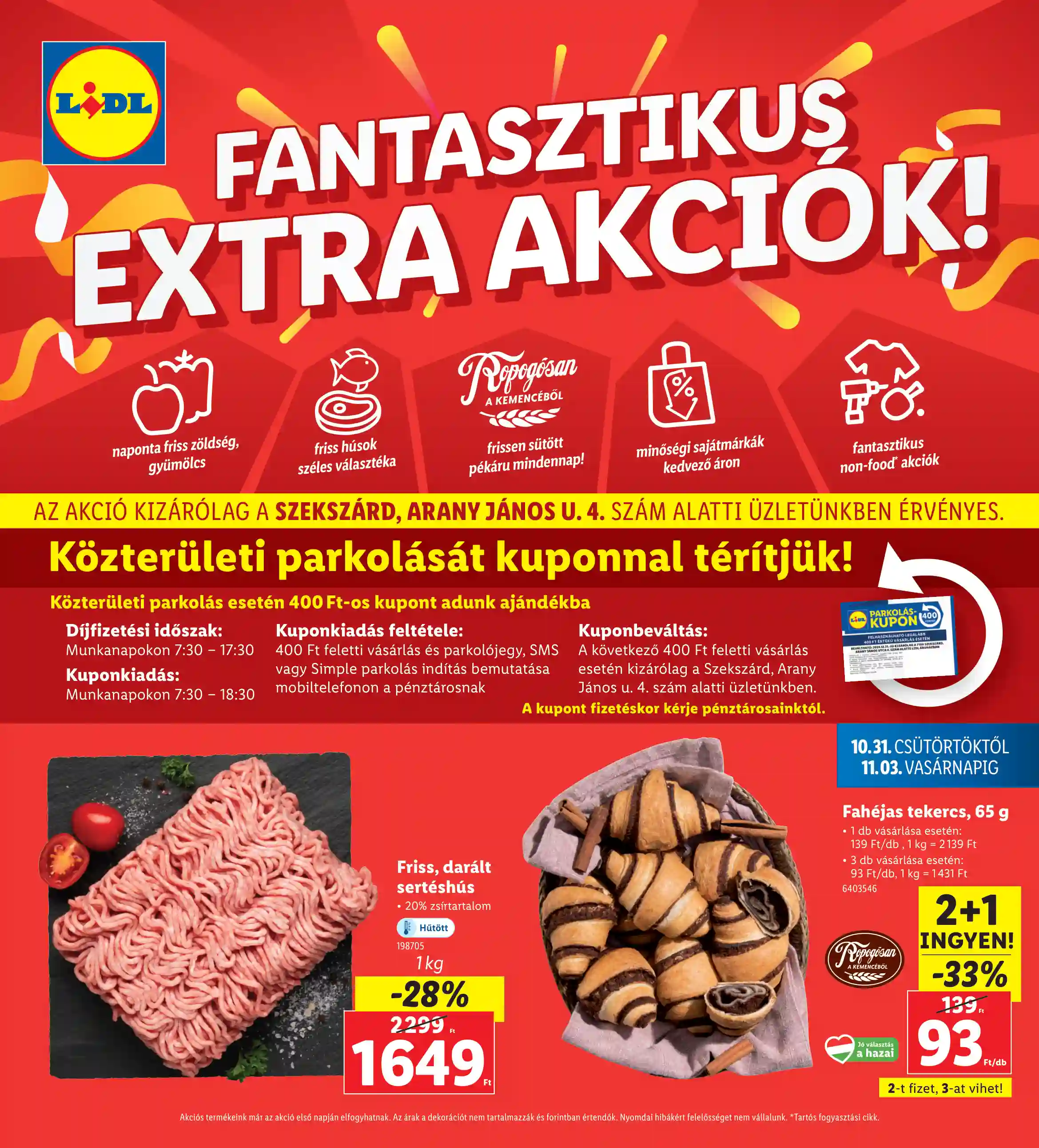 LIDL Regionális akciók – Szekszárd 44.hét