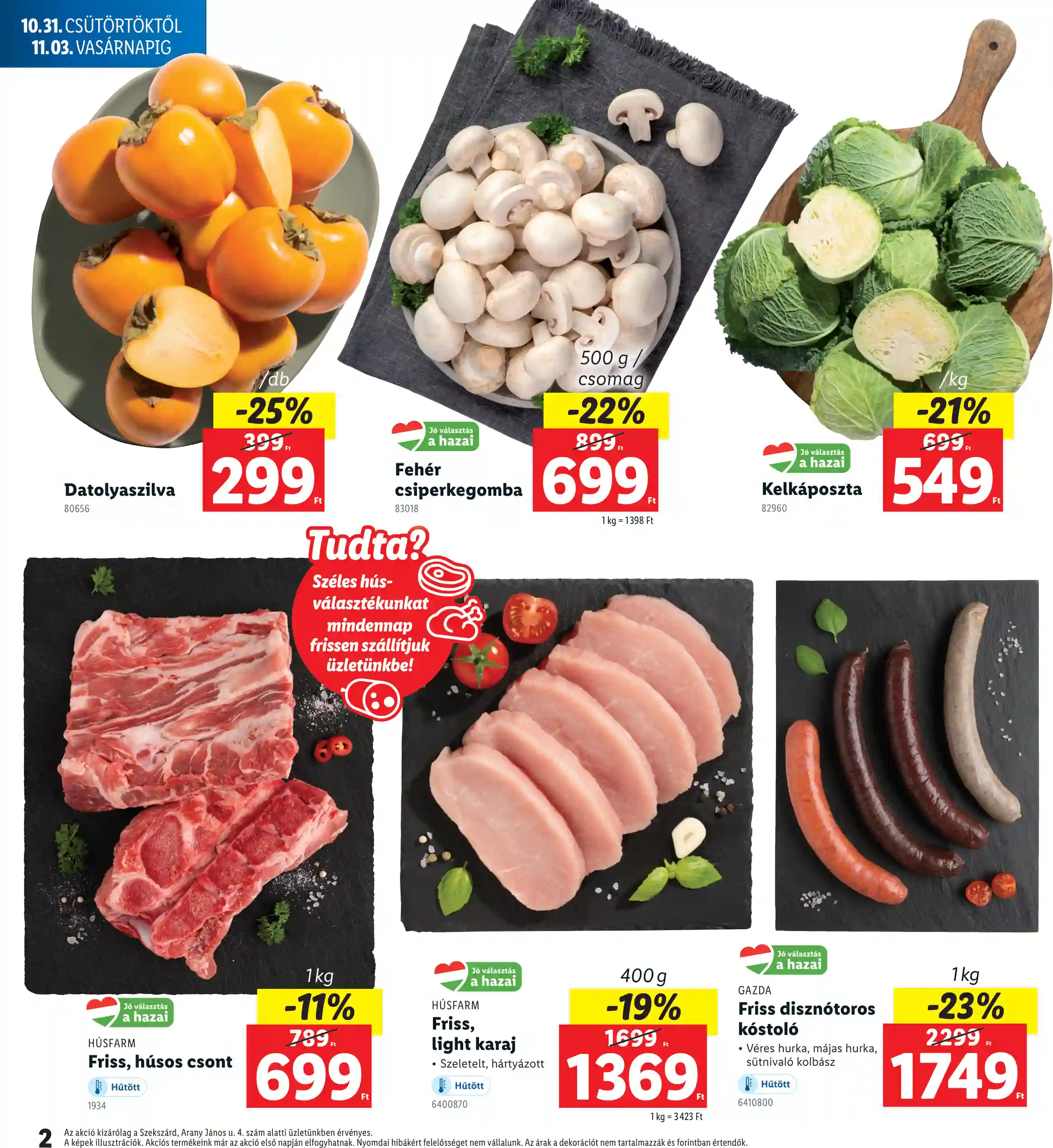 Lidl akciós újság 44. hét (Regionális akciók – Szekszárd) (2 oldal)