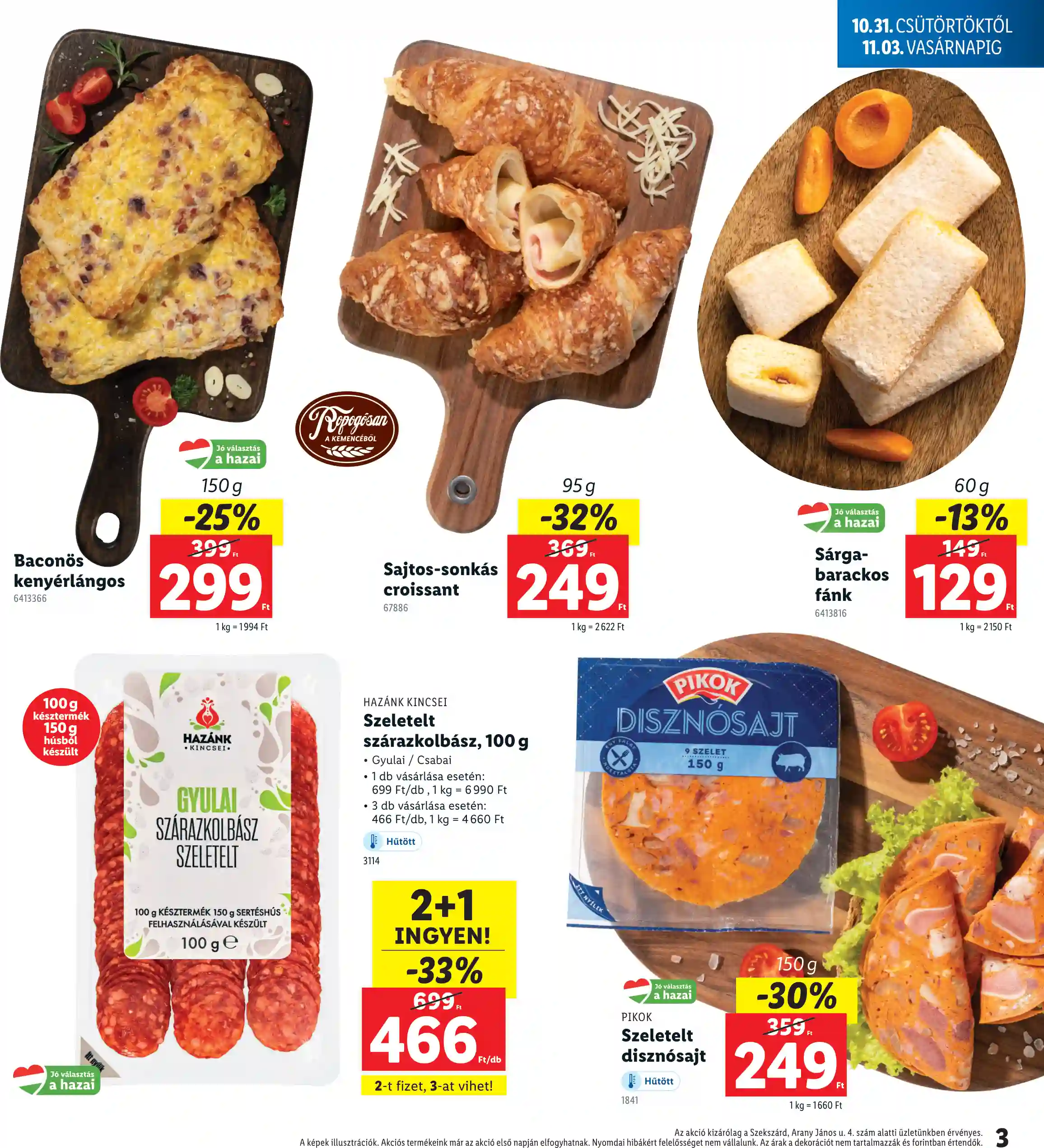 Lidl akciós újság 44. hét (Regionális akciók – Szekszárd) (3 oldal)