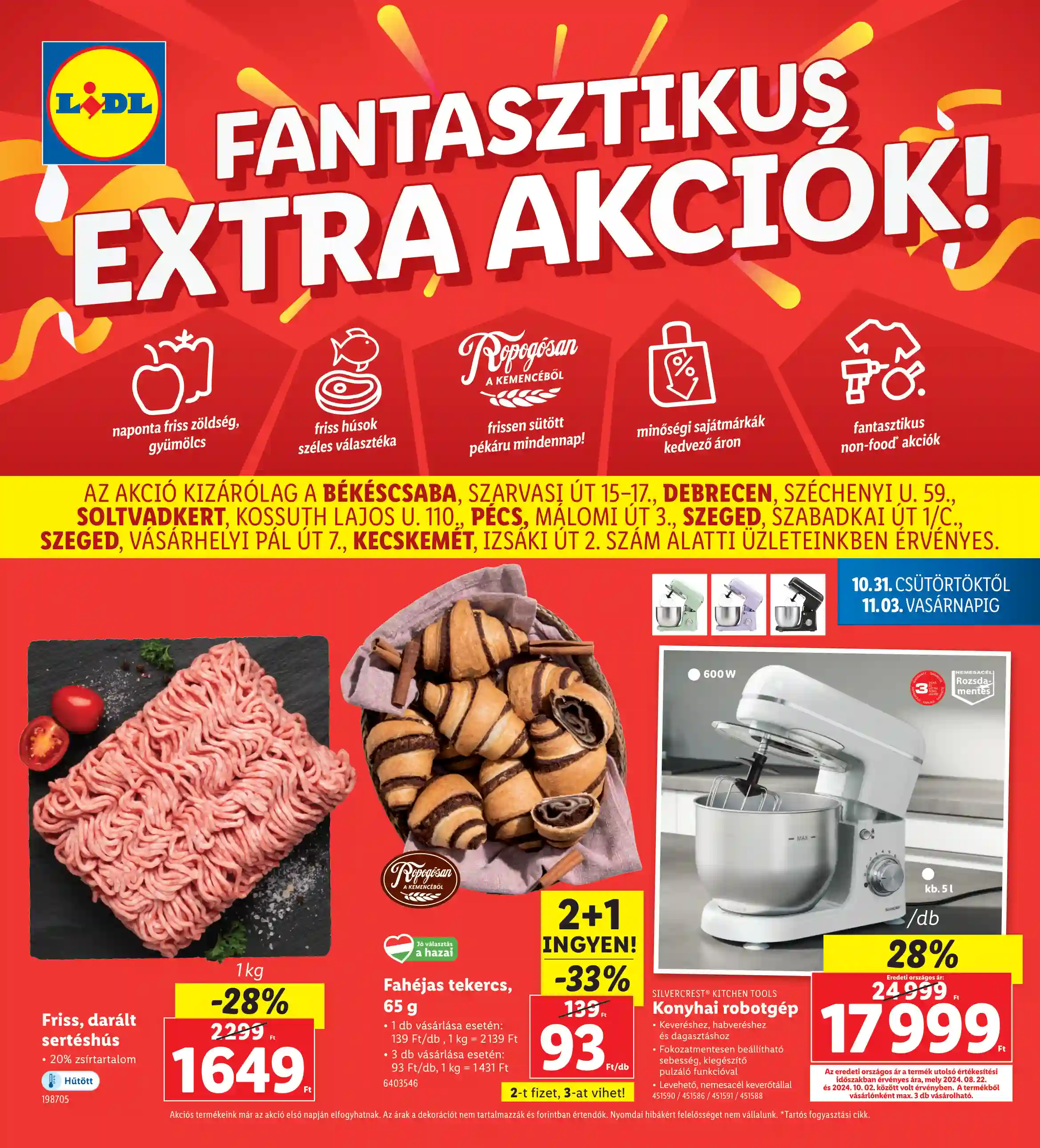 LIDL Regionális akciók 44.hét