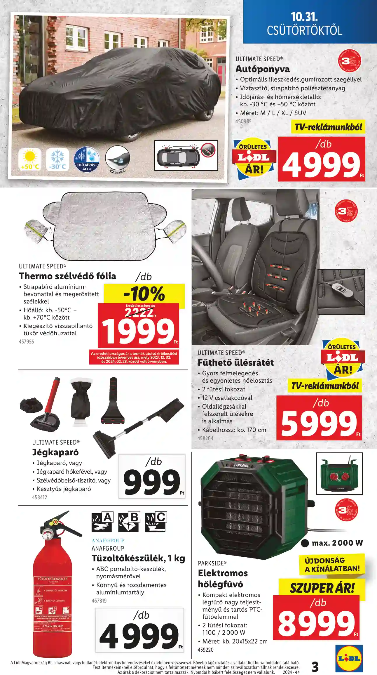Lidl akciós újság 44. hét (Érvényes 10.31-től) (12 oldal)