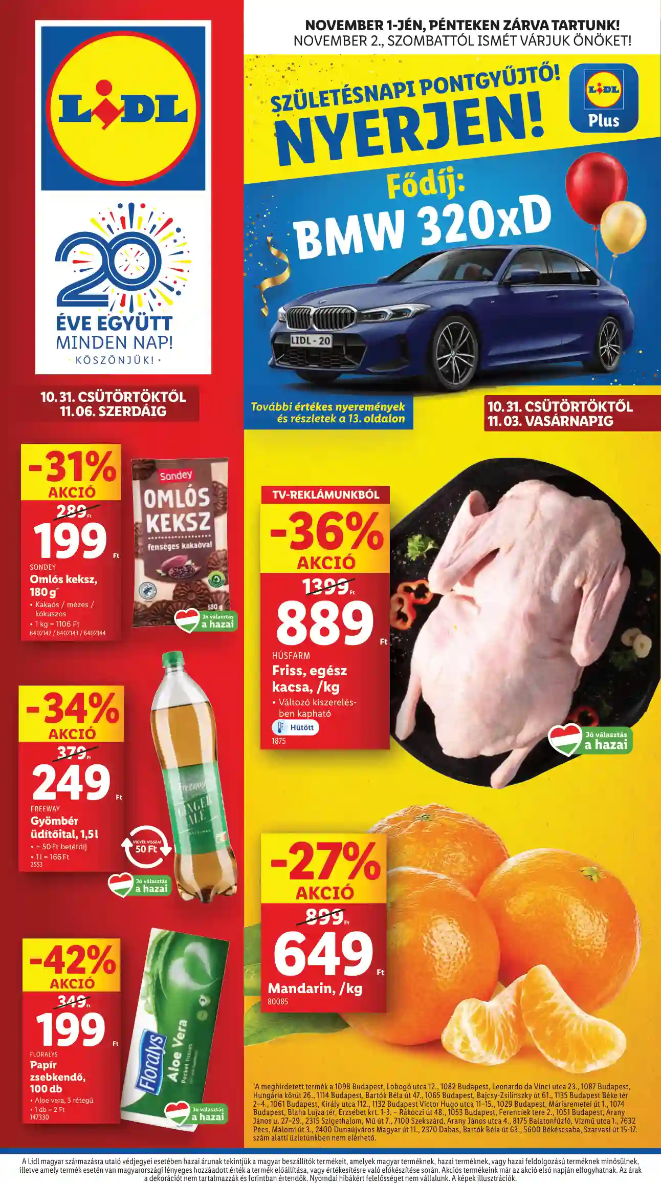 LIDL Érvényes 10.31-től 44.hét