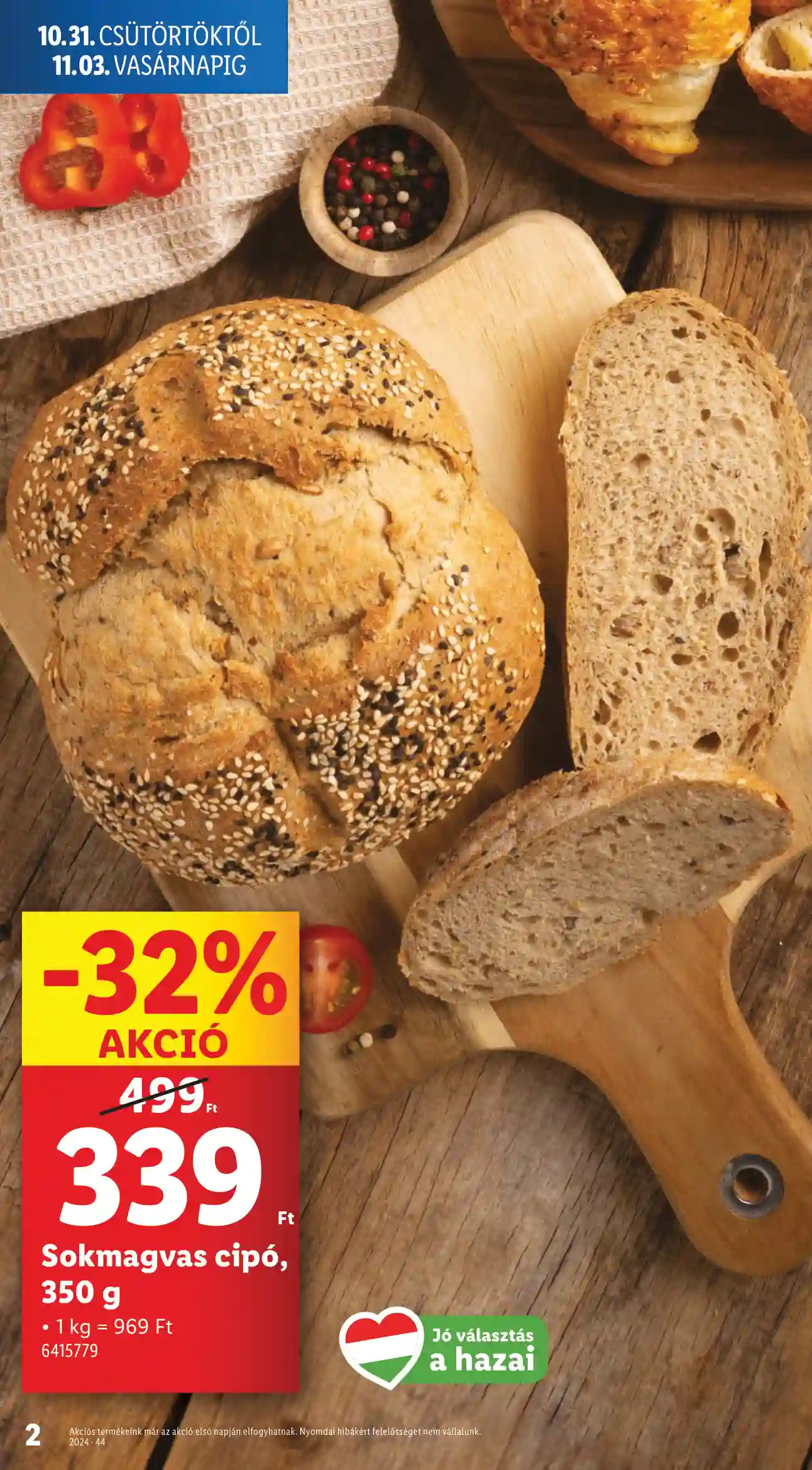 Lidl akciós újság 44. hét (Érvényes 10.31-től) (2 oldal)