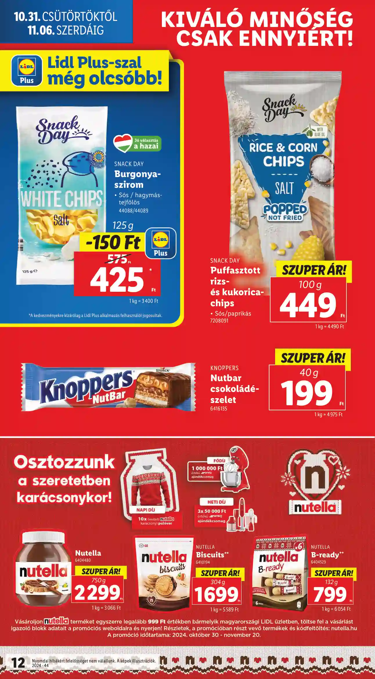 Lidl akciós újság 44. hét (Érvényes 10.31-től) (4 oldal)