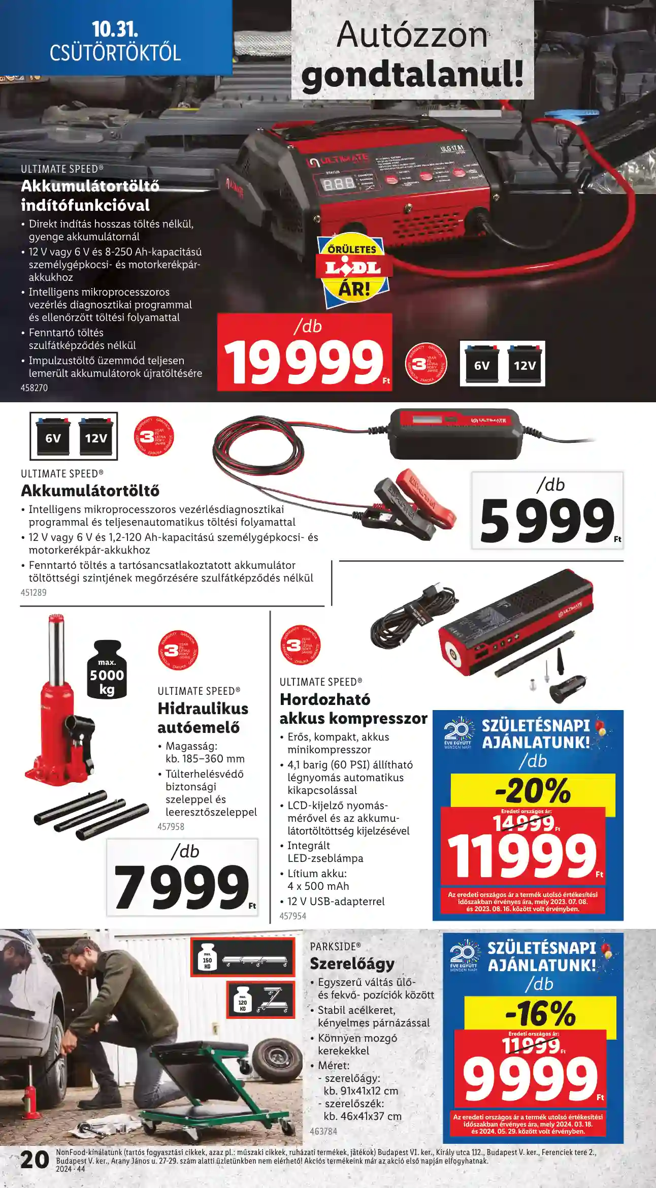 Lidl akciós újság 44. hét (Érvényes 10.31-től) (12 oldal)