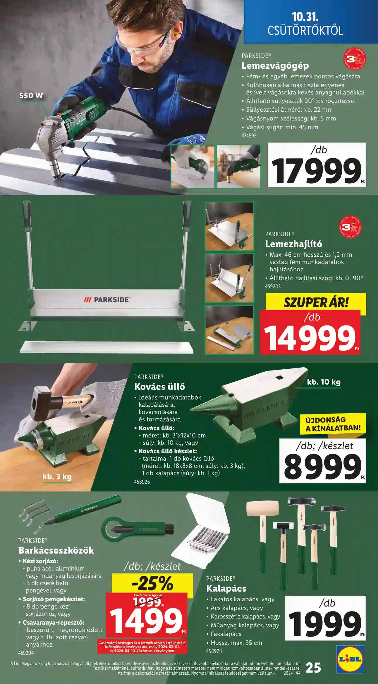 Lidl akciós újság 44. hét (Érvényes 10.31-től) (18 oldal)