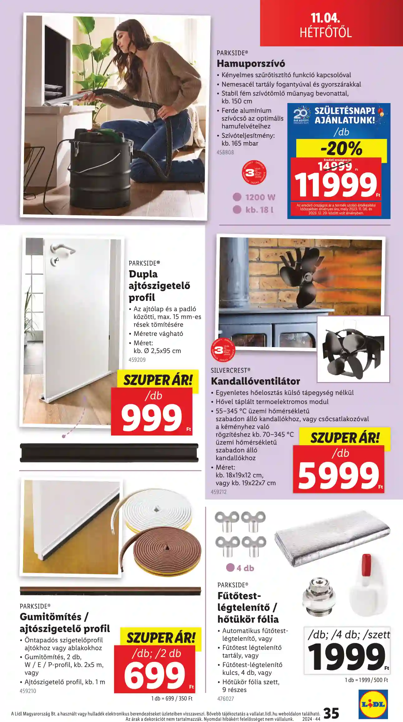 Lidl akciós újság 44. hét (Érvényes 10.31-től) (29 oldal)