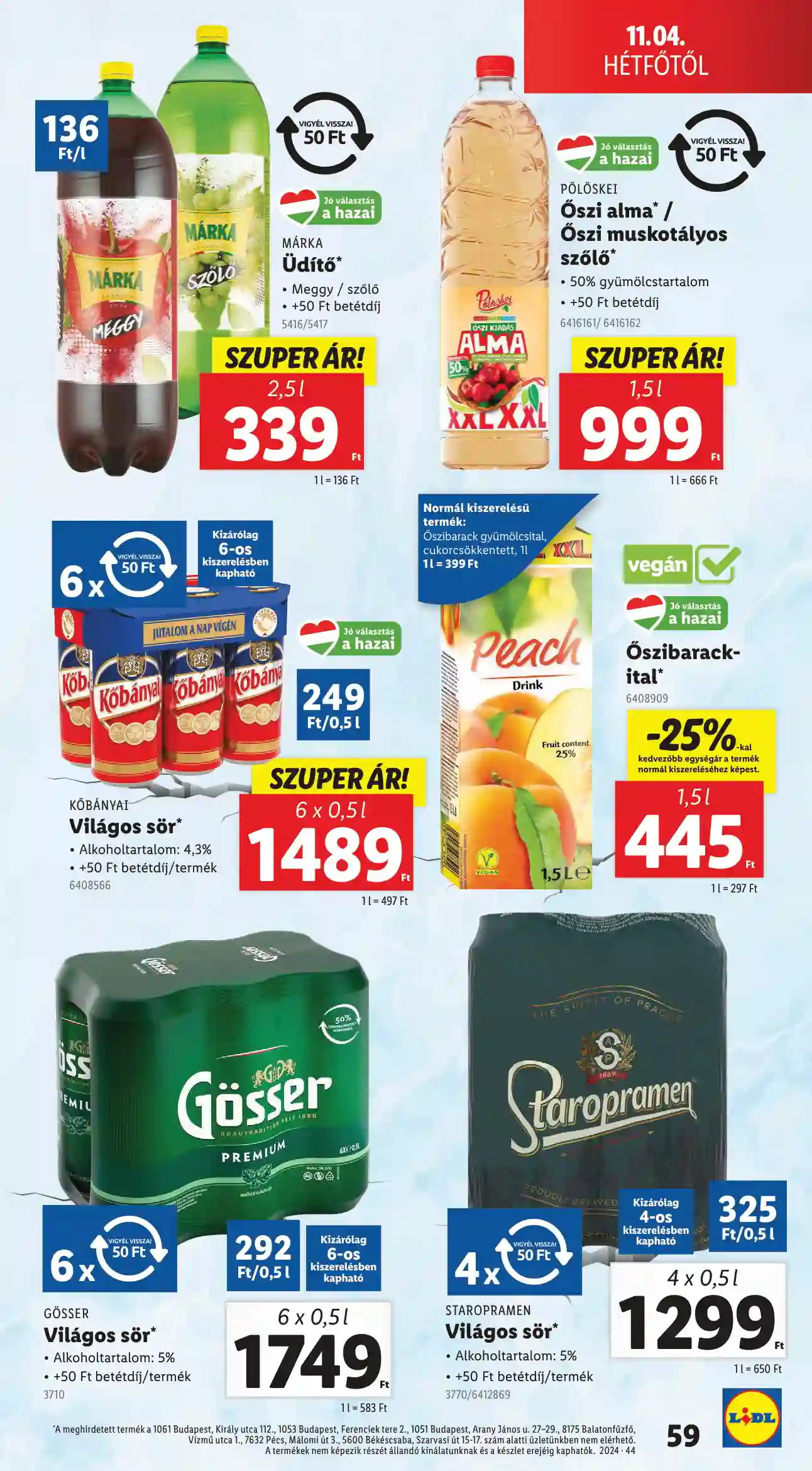 Lidl akciós újság 44. hét (Érvényes 10.31-től) (55 oldal)
