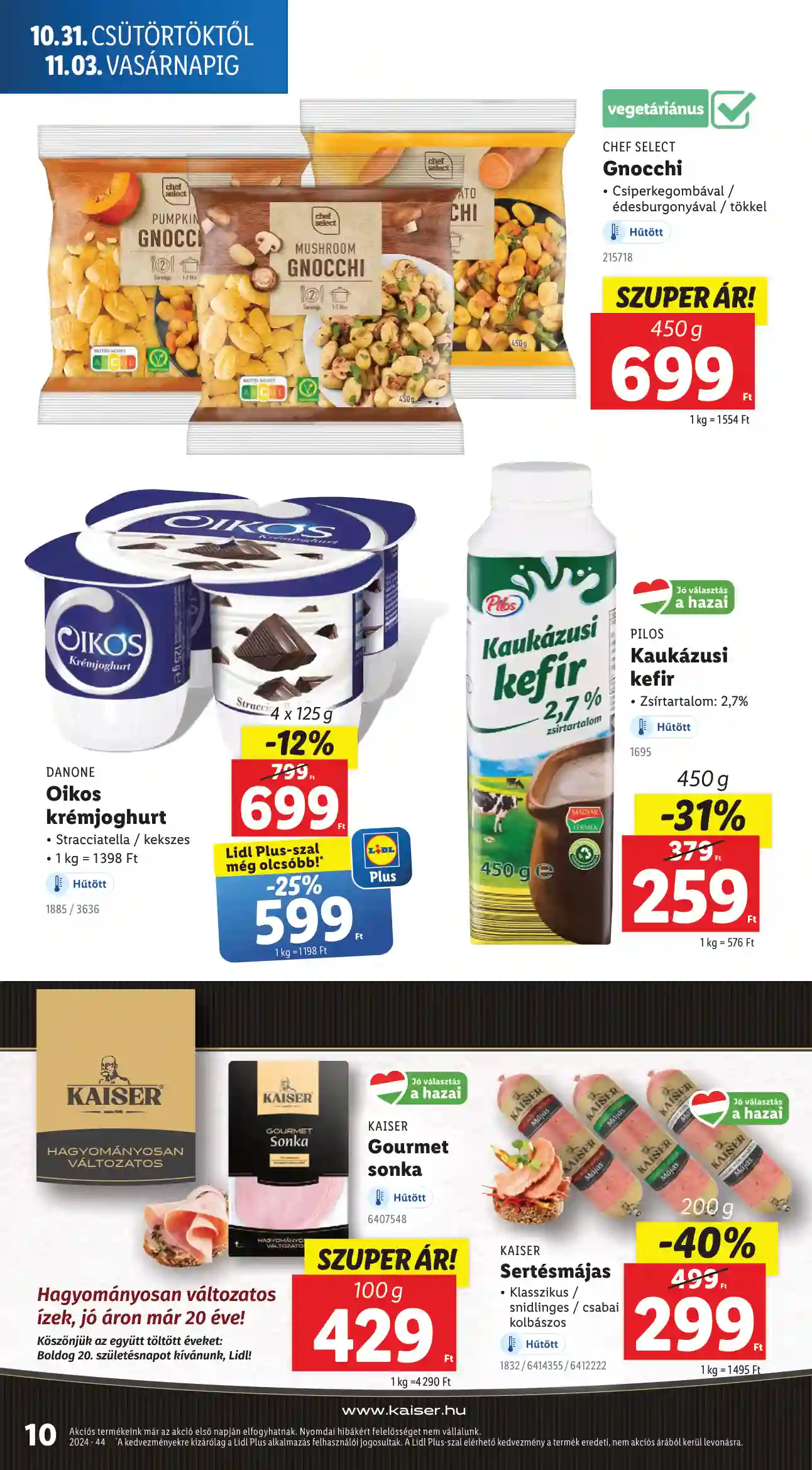 Lidl akciós újság 44. hét (Érvényes 10.31-től) (62 oldal)
