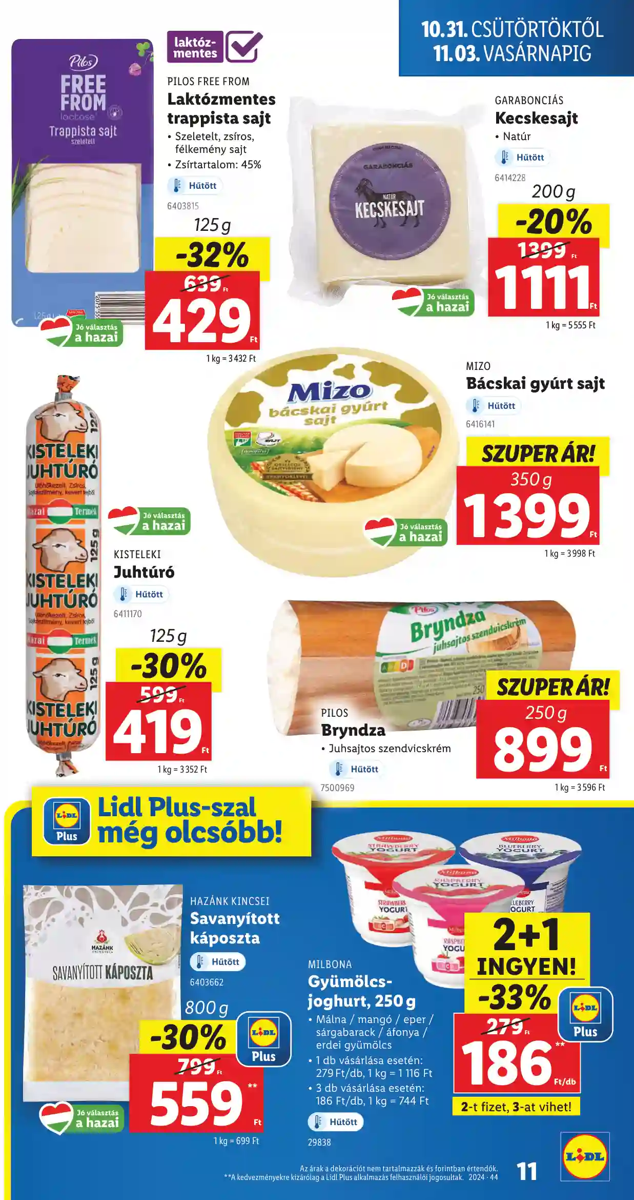 Lidl akciós újság 44. hét (Érvényes 10.31-től) (3 oldal)