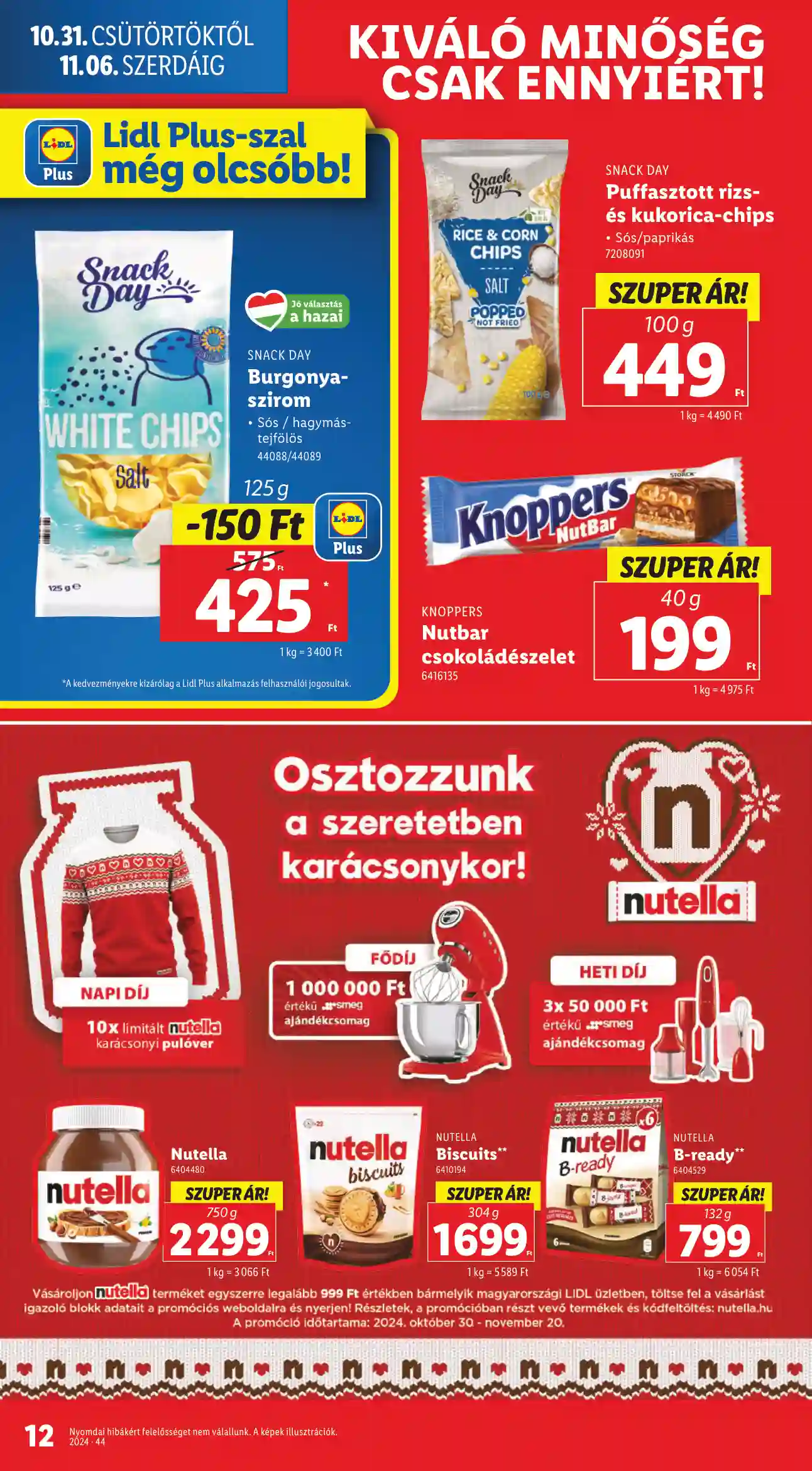 Lidl akciós újság 44. hét (Érvényes 10.31-től) (4 oldal)