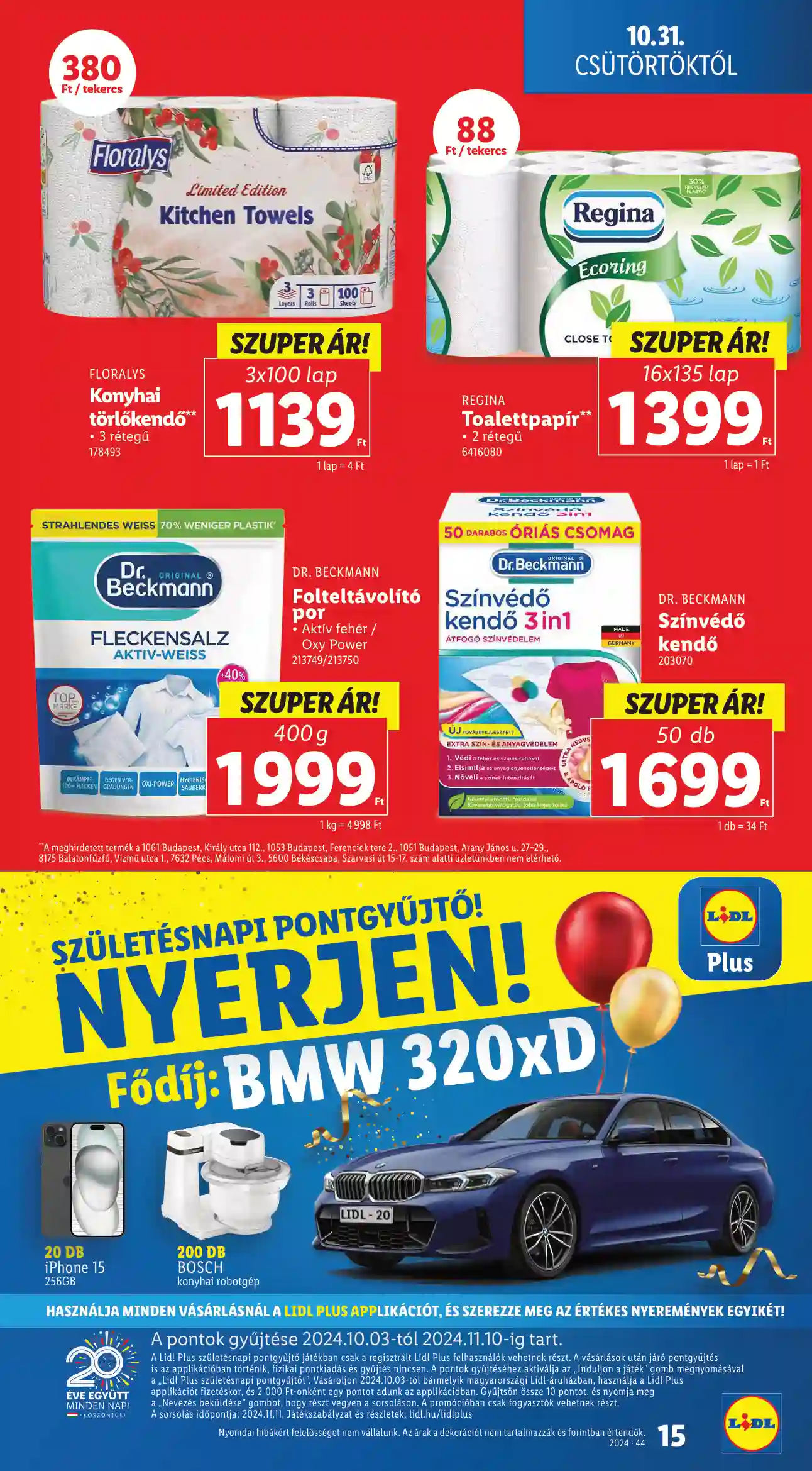 Lidl akciós újság 44. hét (Érvényes 10.31-től) (7 oldal)