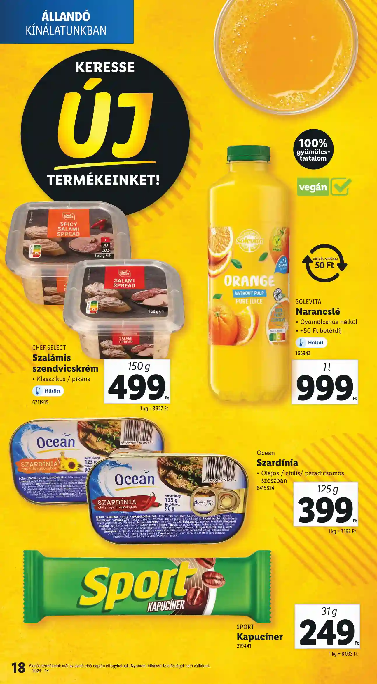 Lidl akciós újság 44. hét (Érvényes 10.31-től) (10 oldal)