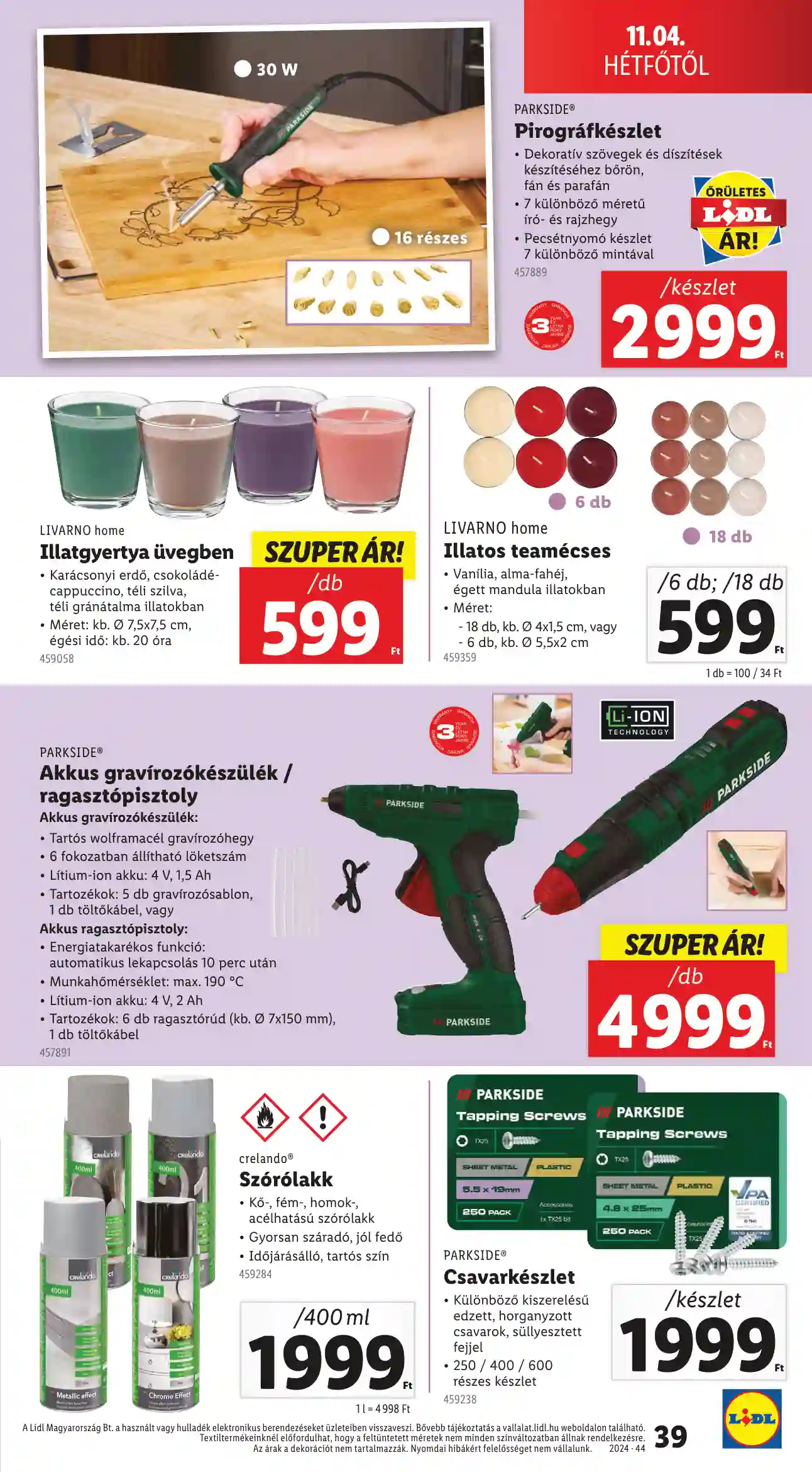 Lidl akciós újság 44. hét (Érvényes 10.31-től) (33 oldal)