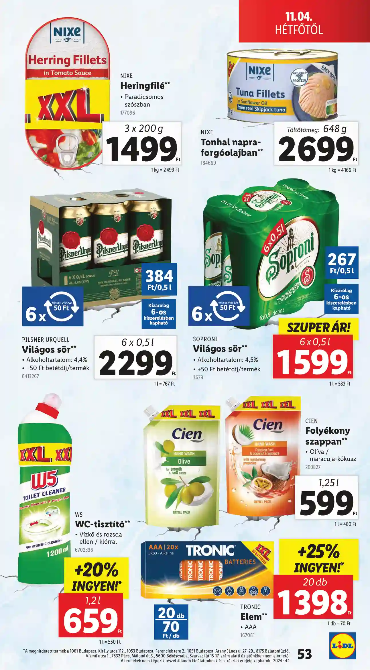Lidl akciós újság 44. hét (Érvényes 10.31-től) (49 oldal)