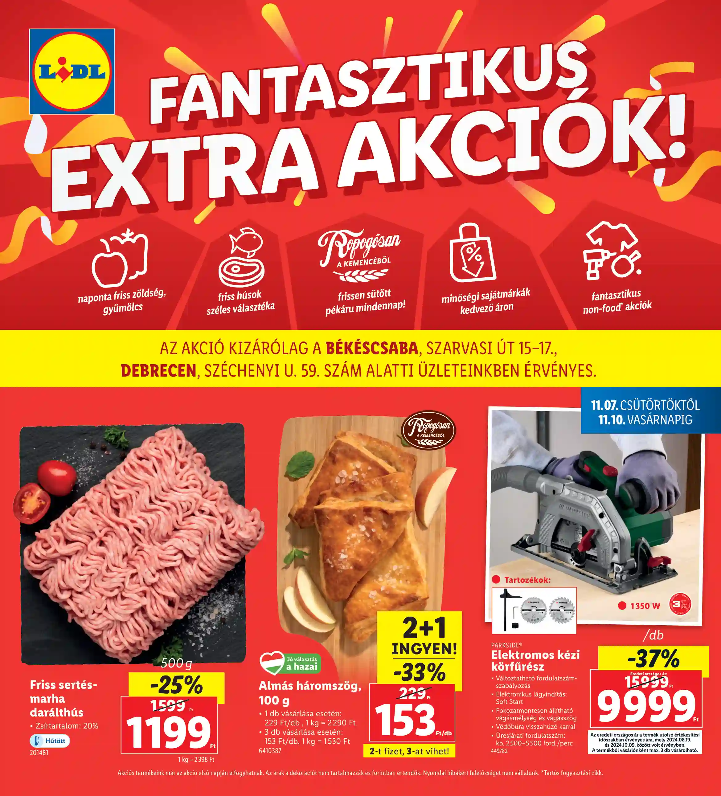 LIDL Regionális akciók 45.hét
