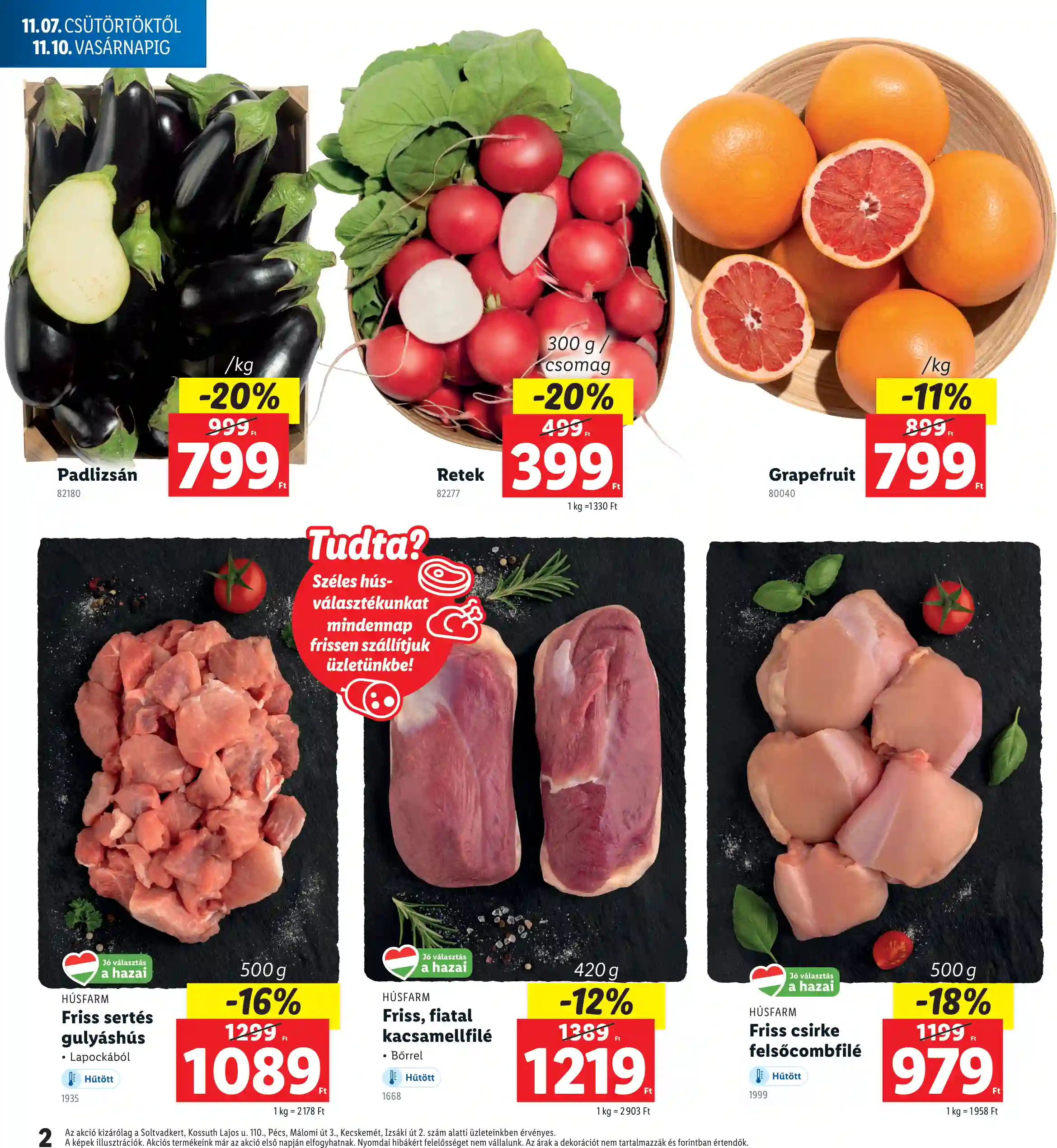 Lidl akciós újság 45. hét (Regionális akciók) (2 oldal)