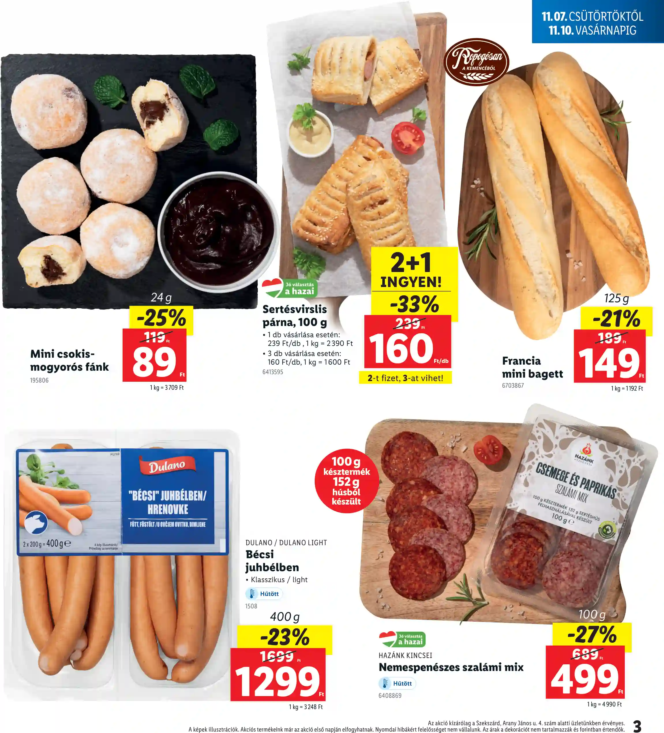 Lidl akciós újság 45. hét (Regionális akciók – Szekszárd) (3 oldal)