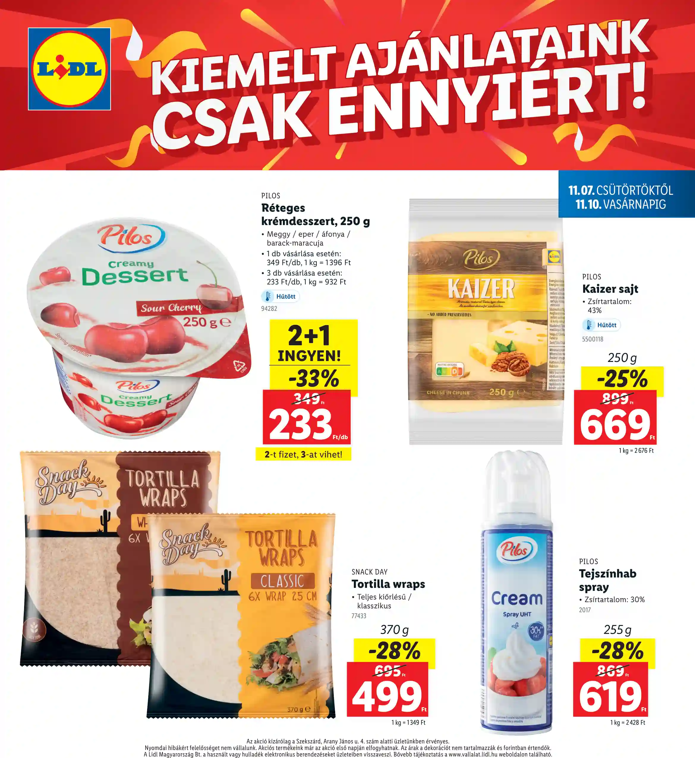 Lidl akciós újság 45. hét (Regionális akciók – Szekszárd) (4 oldal)