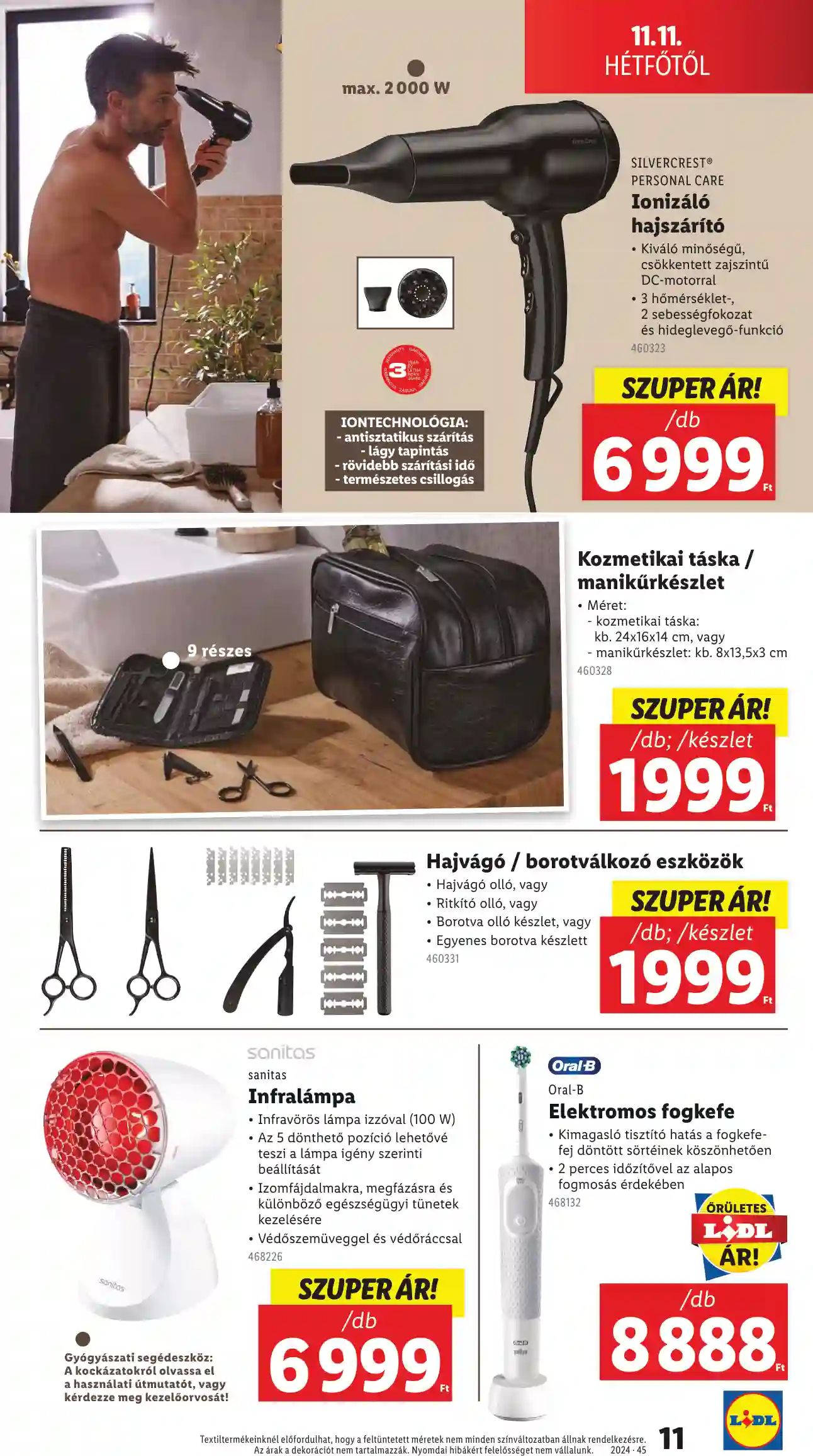 Lidl akciós újság 45. hét (Érvényes 11.07-től) (3 oldal)