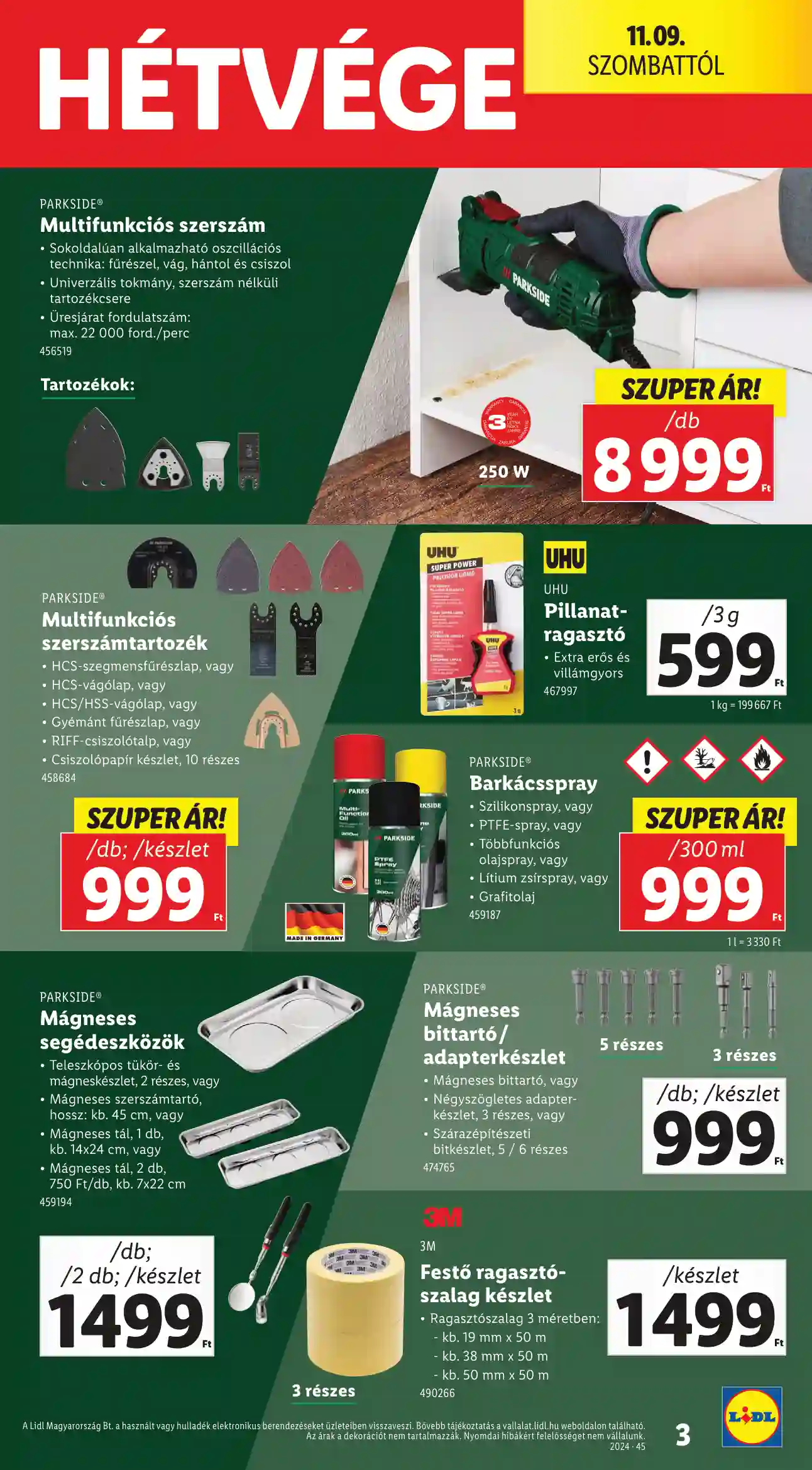 Lidl akciós újság 45. hét (Érvényes 11.07-től) (4 oldal)
