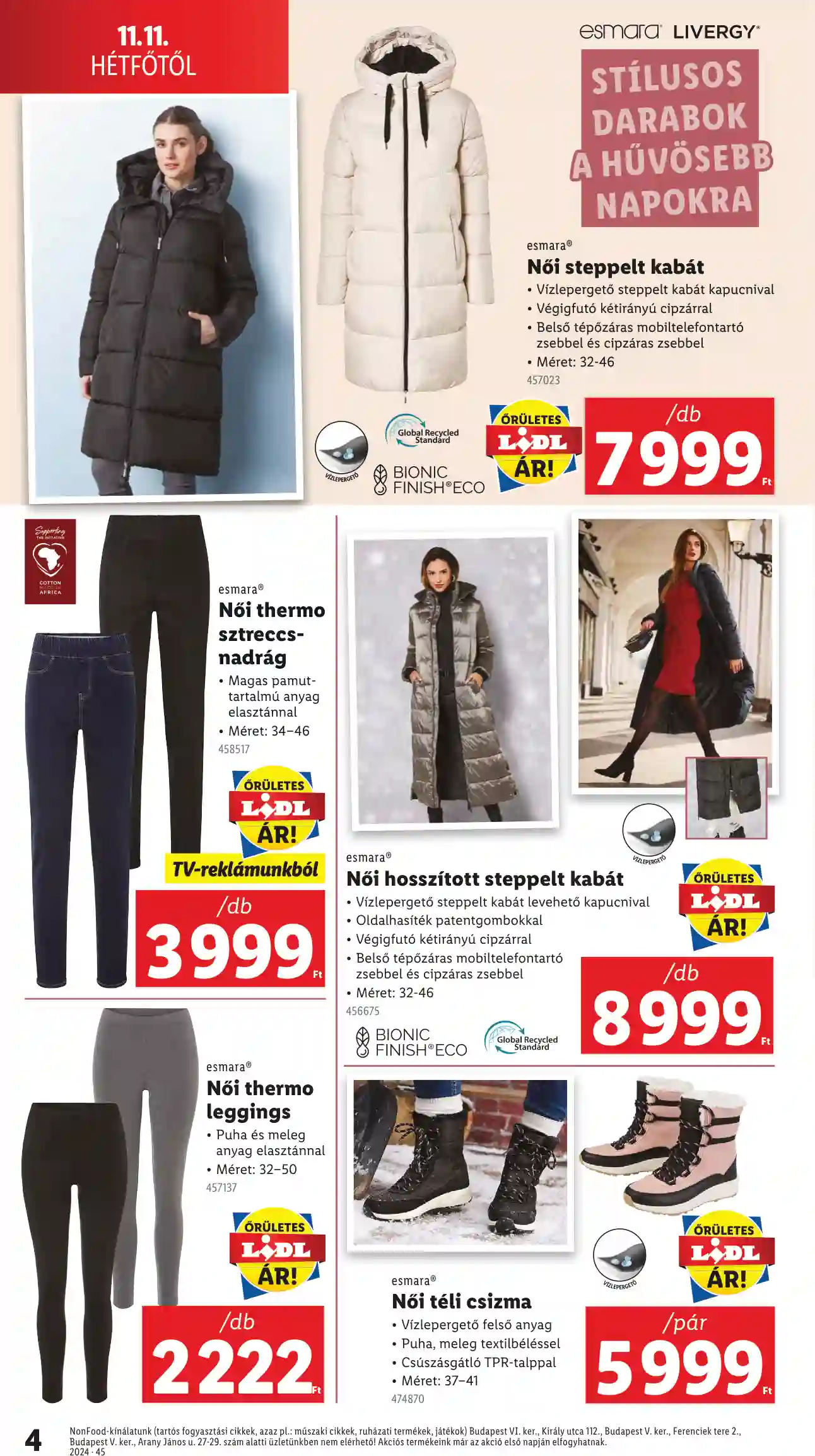 Lidl akciós újság 45. hét (Érvényes 11.07-től) (5 oldal)