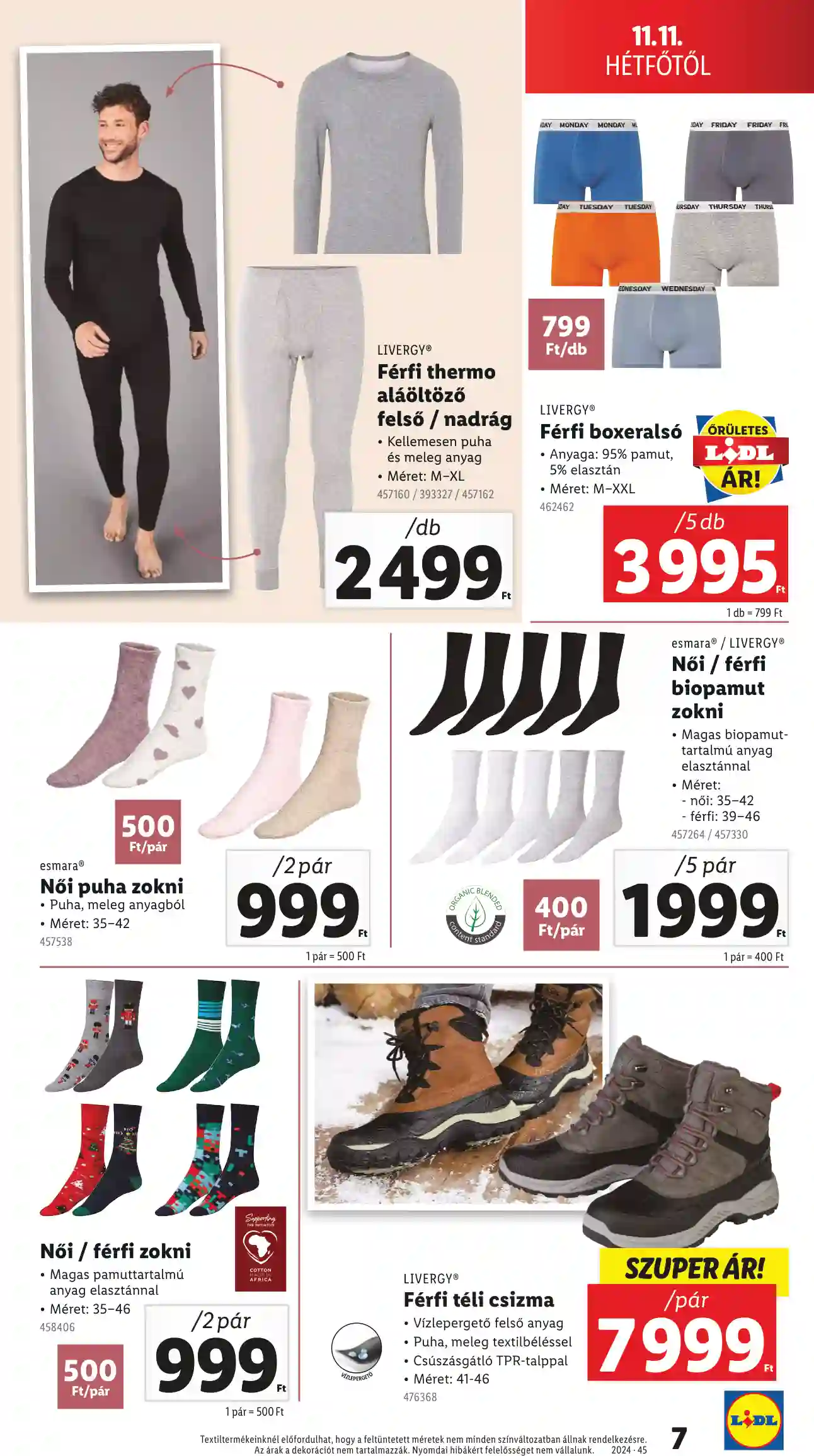 Lidl akciós újság 45. hét (Érvényes 11.07-től) (8 oldal)