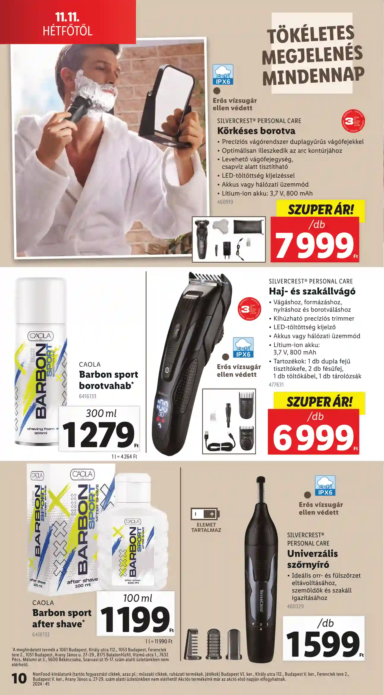 Lidl akciós újság 45. hét (Érvényes 11.07-től) (11 oldal)
