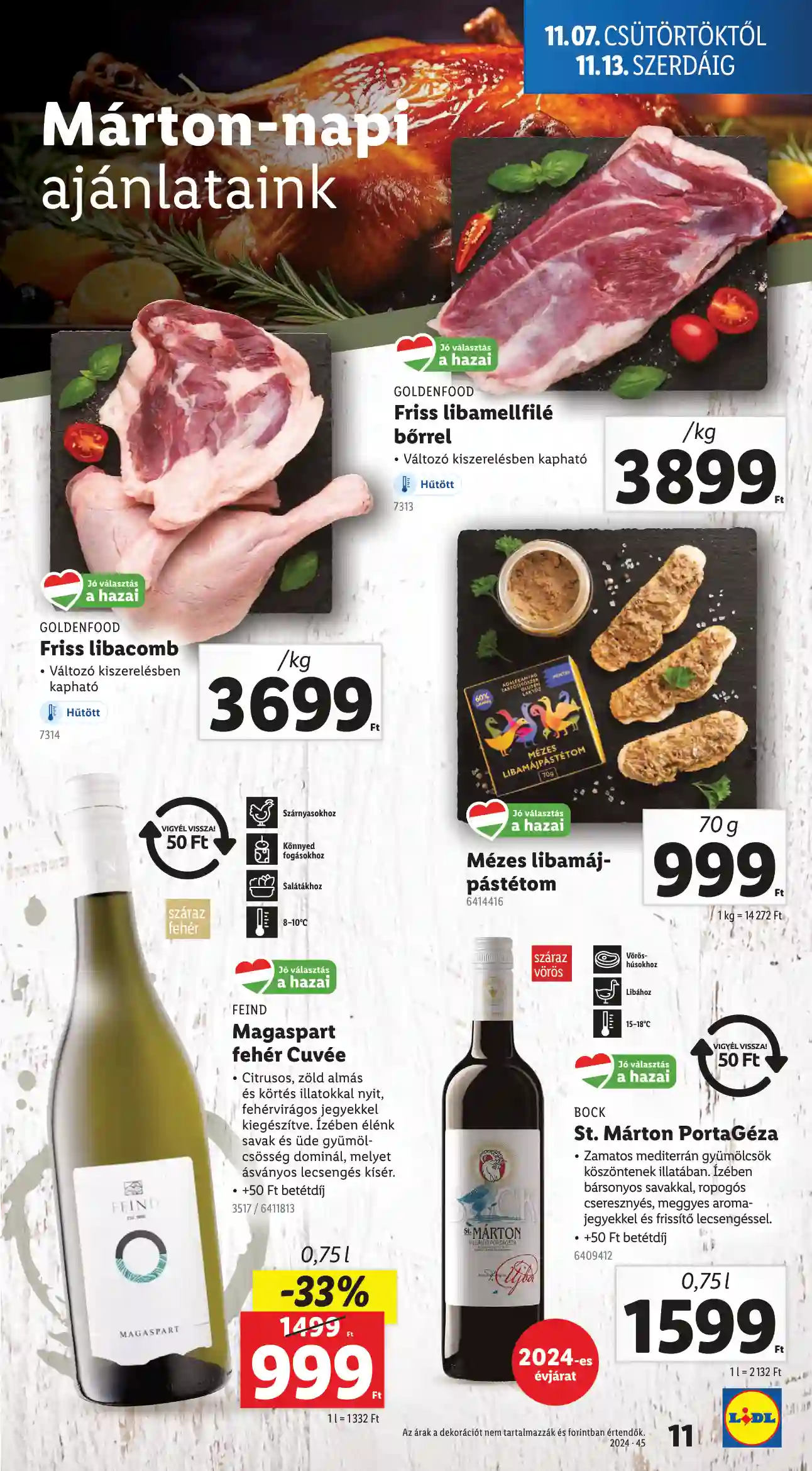 Lidl akciós újság 45. hét (Érvényes 11.07-től) (3 oldal)