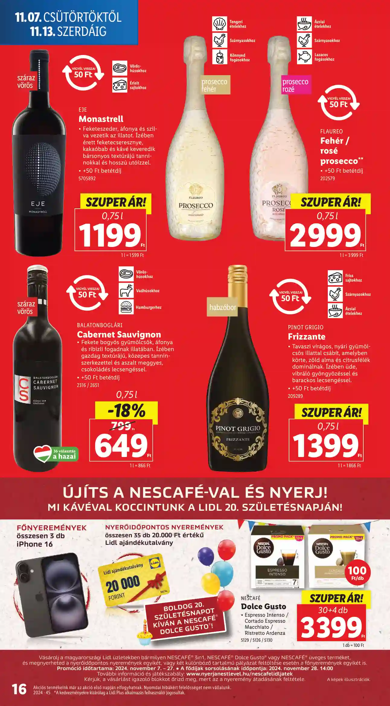 Lidl akciós újság 45. hét (Érvényes 11.07-től) (8 oldal)