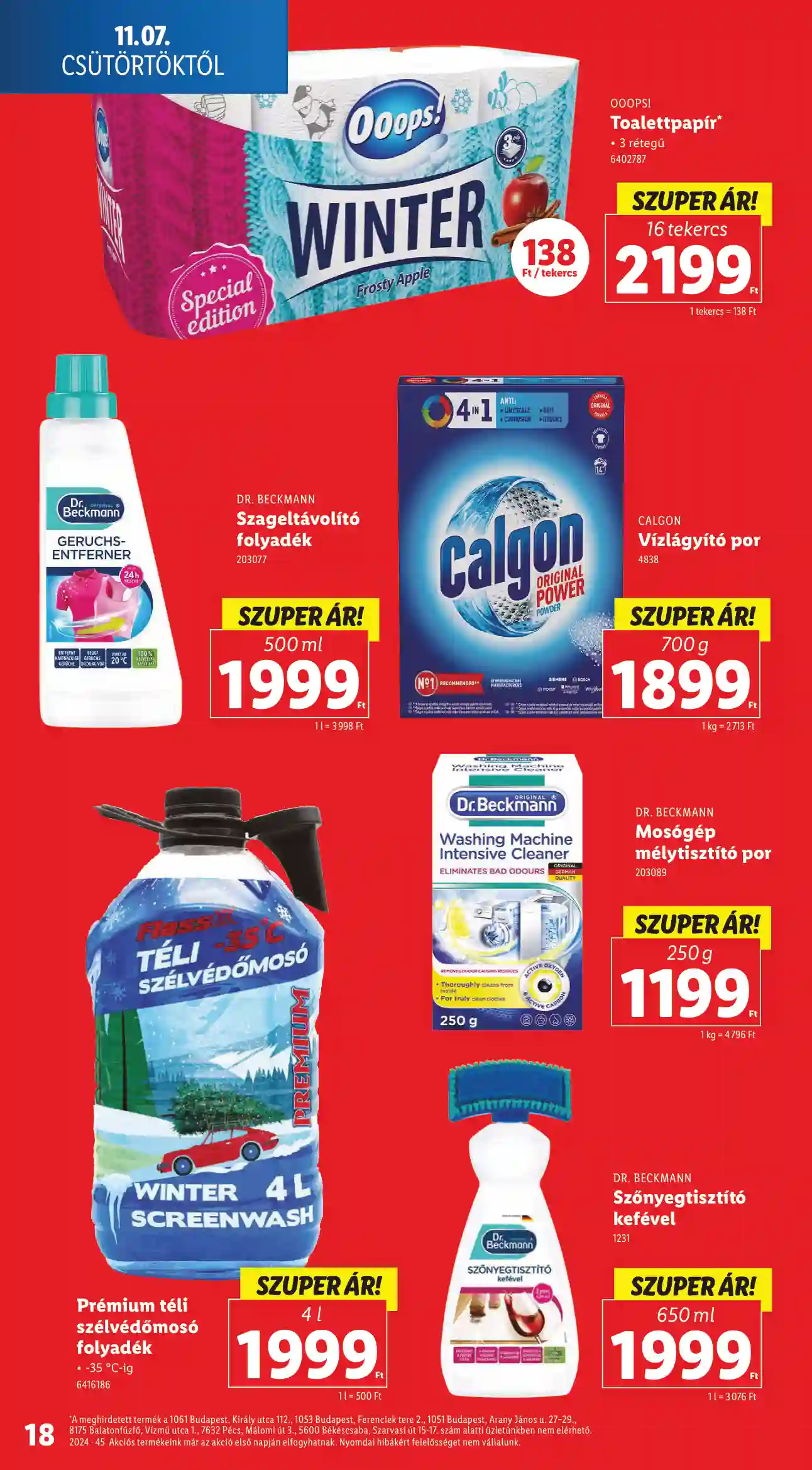 Lidl akciós újság 45. hét (Érvényes 11.07-től) (10 oldal)