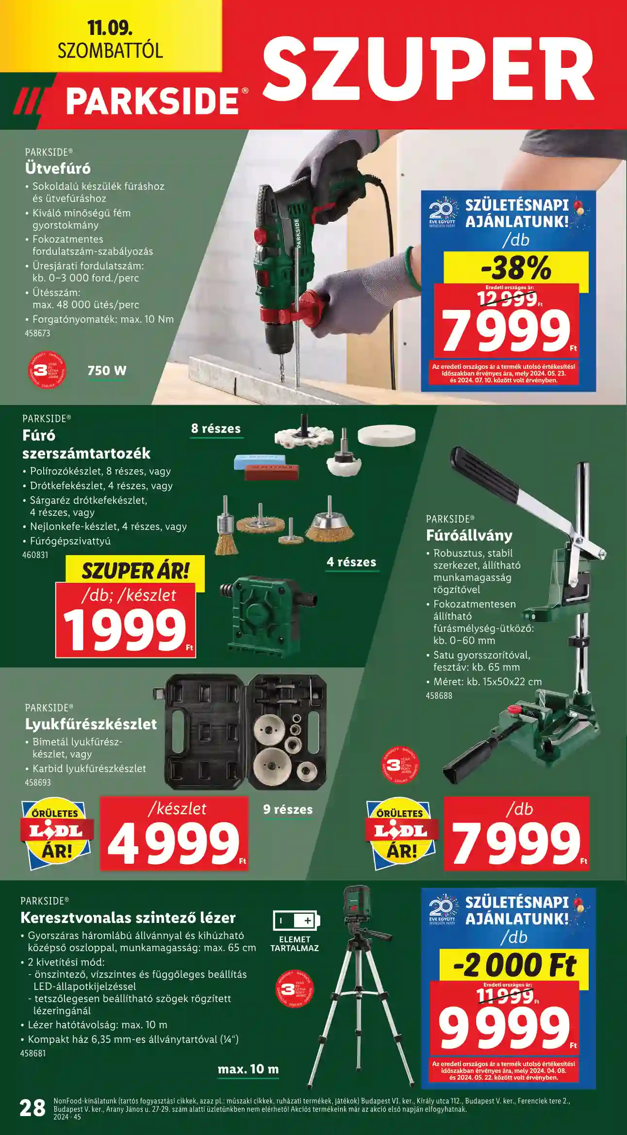 Lidl akciós újság 45. hét (Érvényes 11.07-től) (21 oldal)