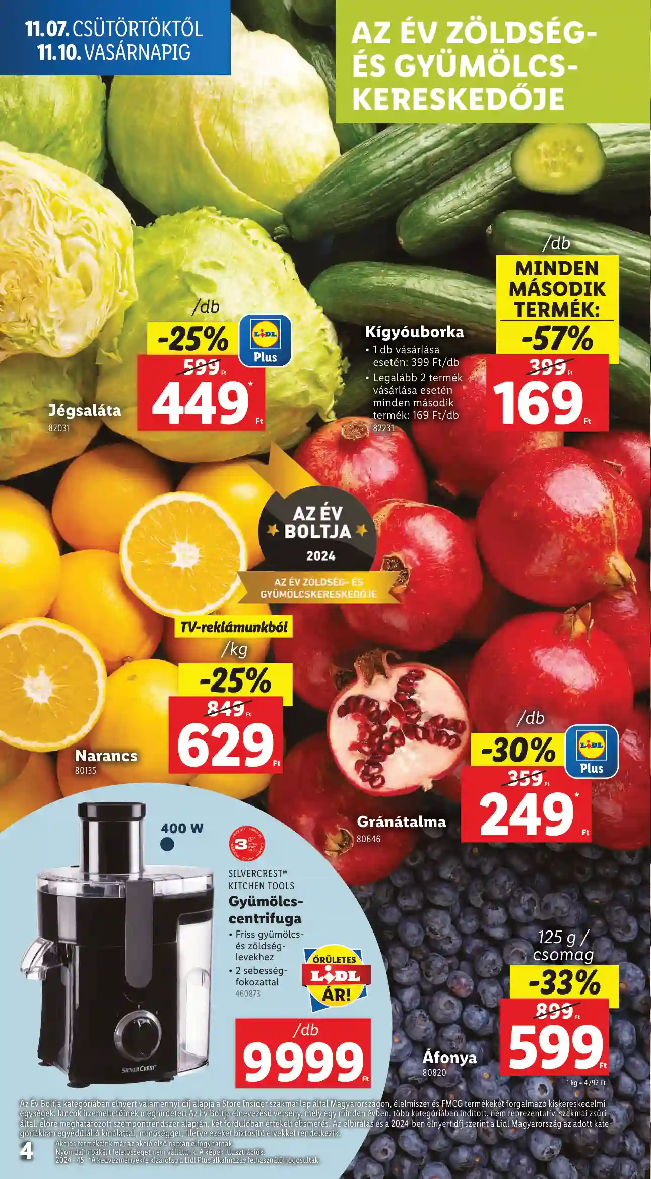 Lidl akciós újság 45. hét (Érvényes 11.07-től) (24 oldal)