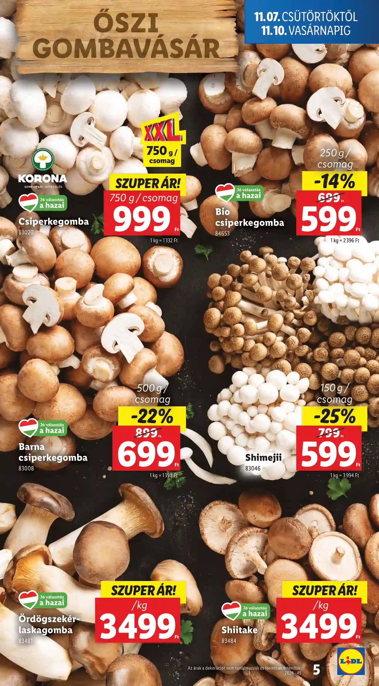 Lidl akciós újság 45. hét (Érvényes 11.07-től) (35 oldal)