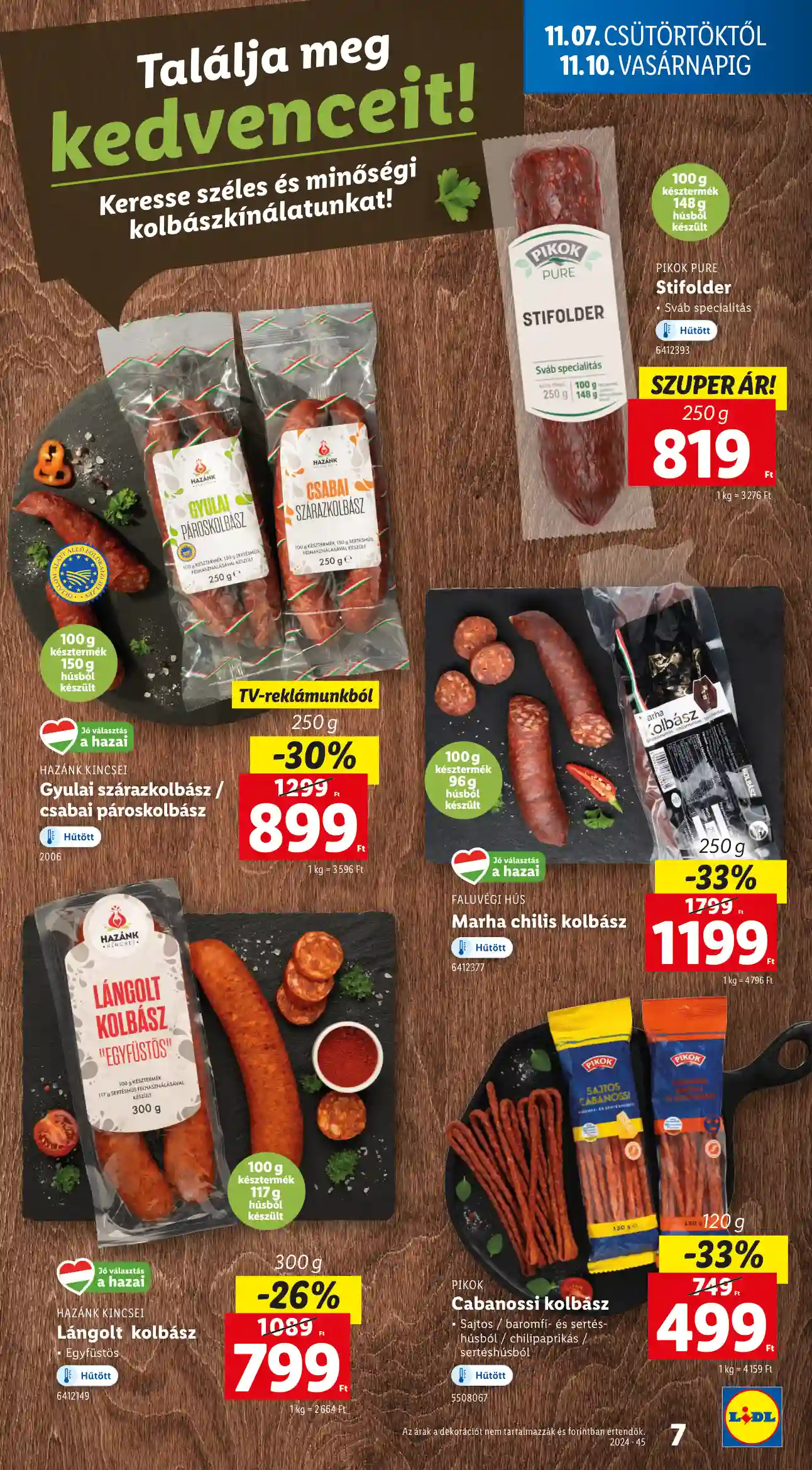 Lidl akciós újság 45. hét (Érvényes 11.07-től) (39 oldal)