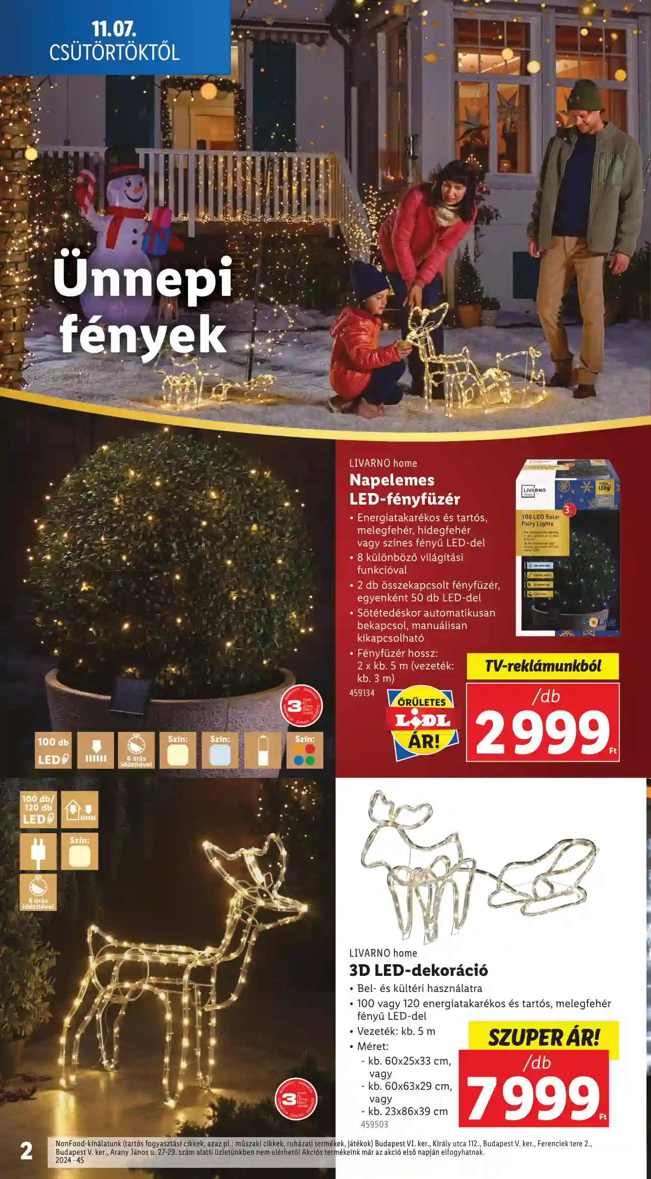 Lidl akciós újság 45. hét (Érvényes 11.07-től) (2 oldal)
