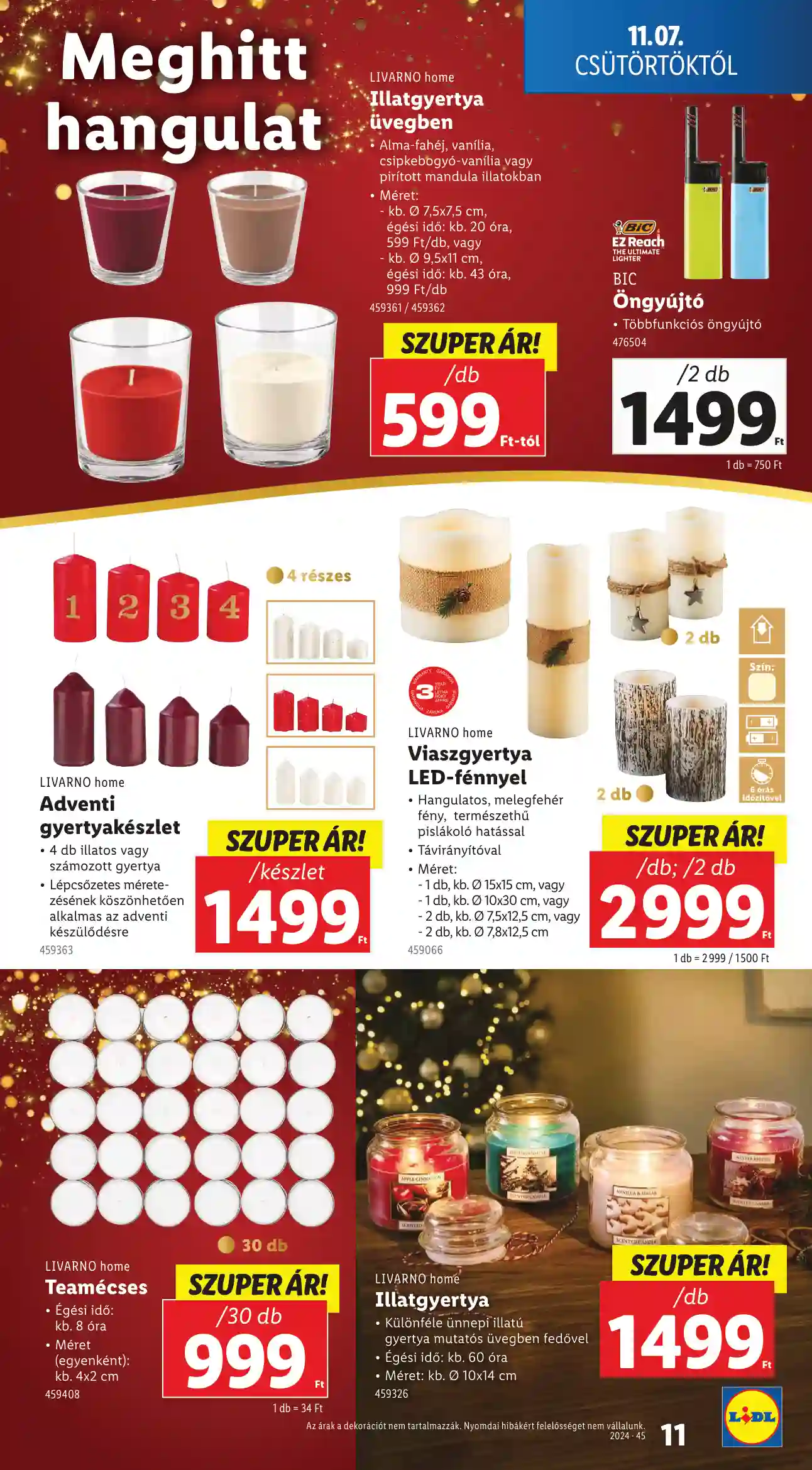 Lidl akciós újság 45. hét (Érvényes 11.07-től) (3 oldal)