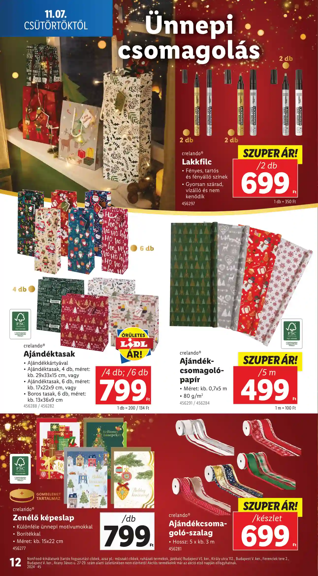 Lidl akciós újság 45. hét (Érvényes 11.07-től) (4 oldal)