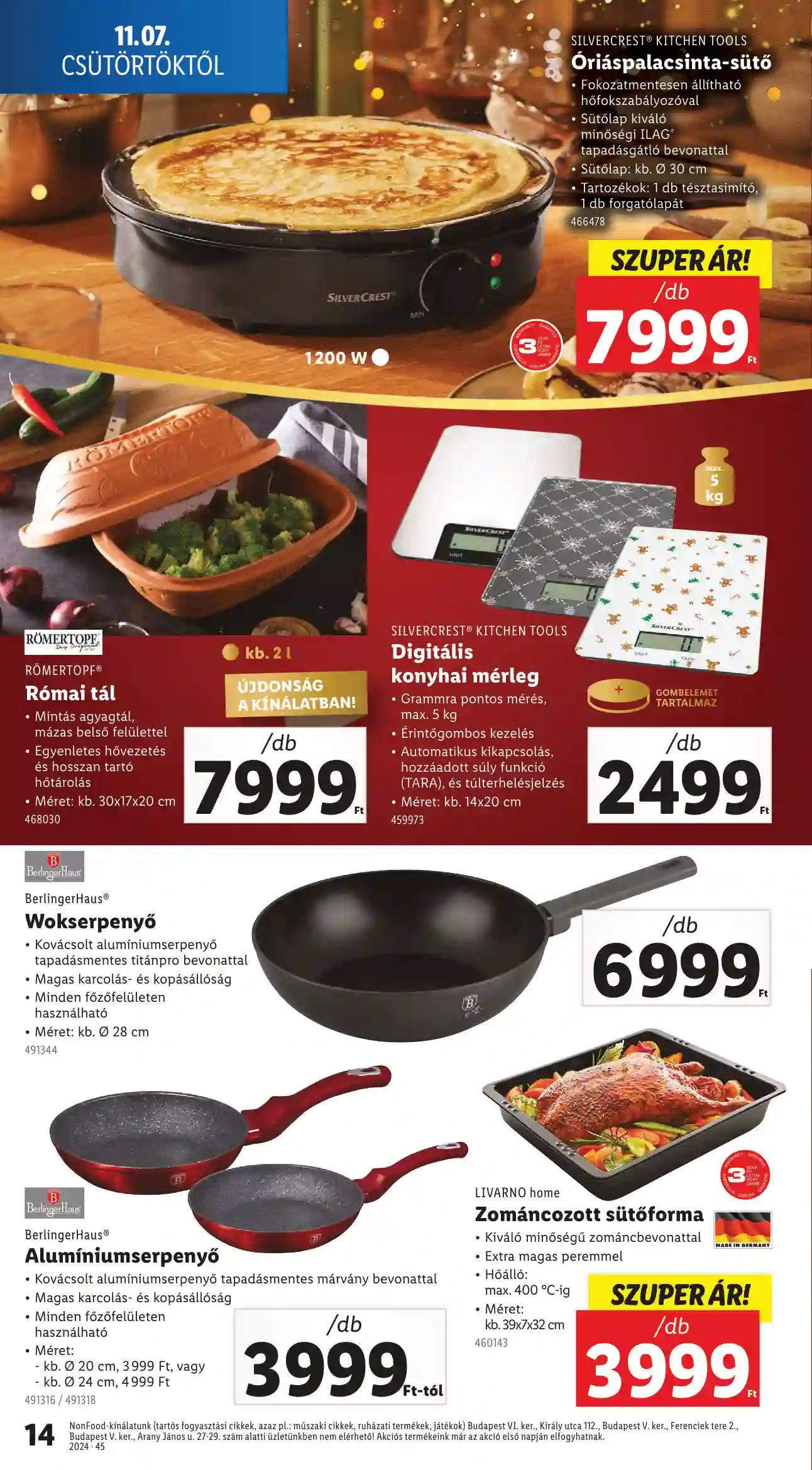Lidl akciós újság 45. hét (Érvényes 11.07-től) (6 oldal)