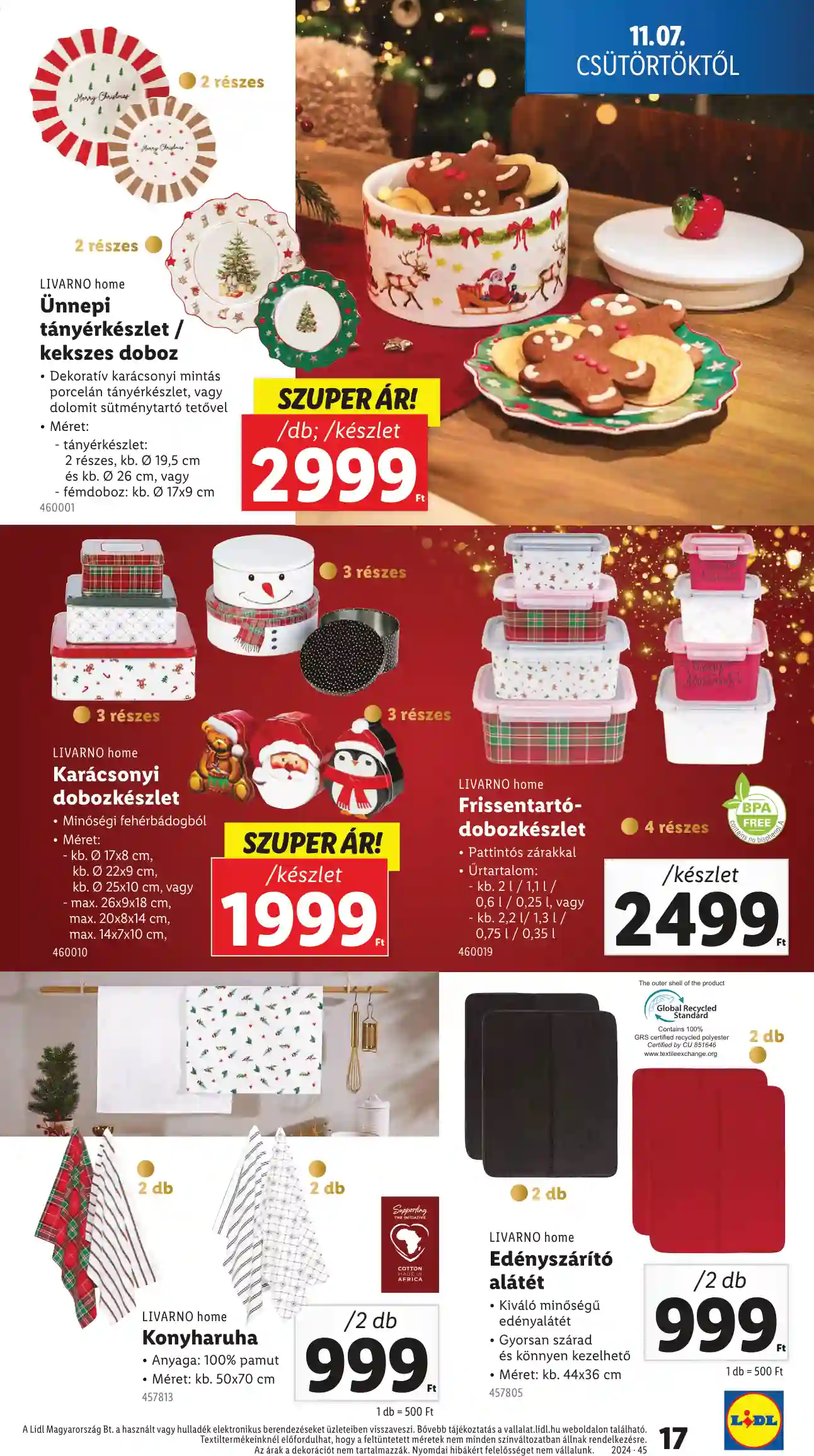 Lidl akciós újság 45. hét (Érvényes 11.07-től) (9 oldal)